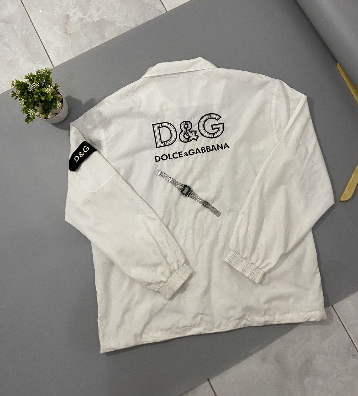 Dolce & Gabbana × Vintage 💥Backhit💥Dolce & Gabbana Track Jacket Size US XL / EU 56 / 4 - 2 Thumbnail