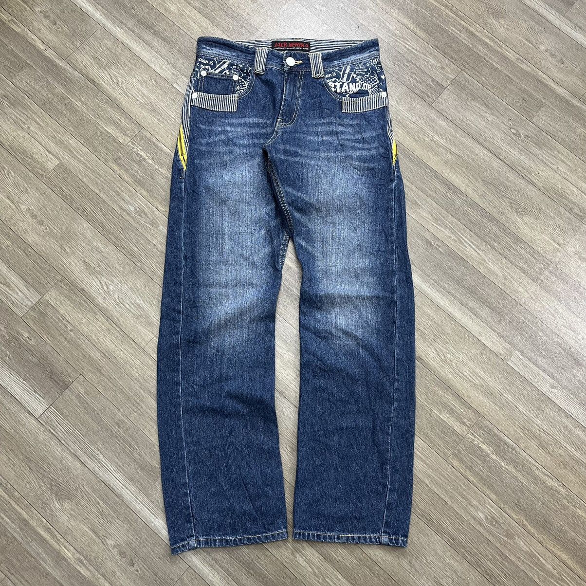 If Six Was Nine × Japanese Brand × Le Grande Bleu (L.G.B.) Vintage Jack Serika Multi Zipper Jeans Size US 30 / EU 46 - 13 Thumbnail