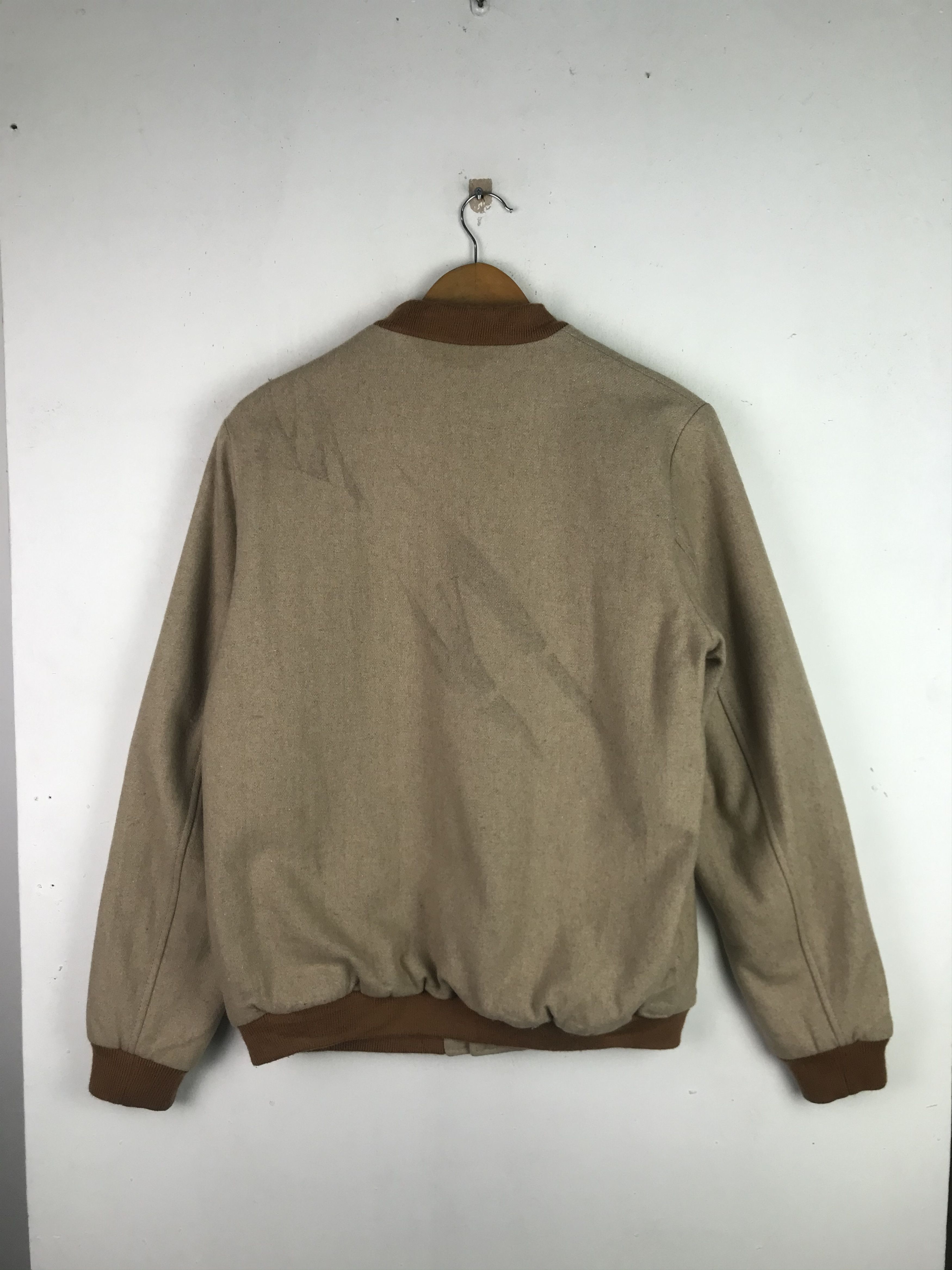 Japanese Brand × Vintage Vintage Wool Bomber Jacket Full Button Size US M / EU 48-50 / 2 - 2 Thumbnail