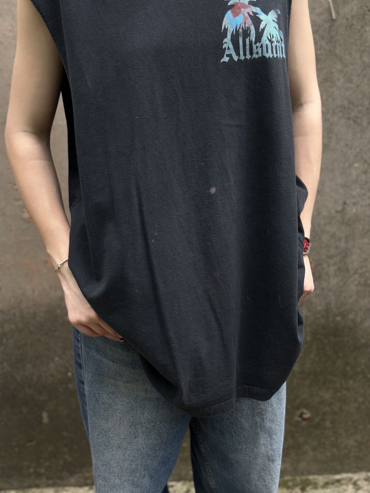 Allsaints VTG Adult Allsaints Tank Top Sleeveless Size XL Band Y2K 00s Size US XL / EU 56 / 4 - 4 Thumbnail