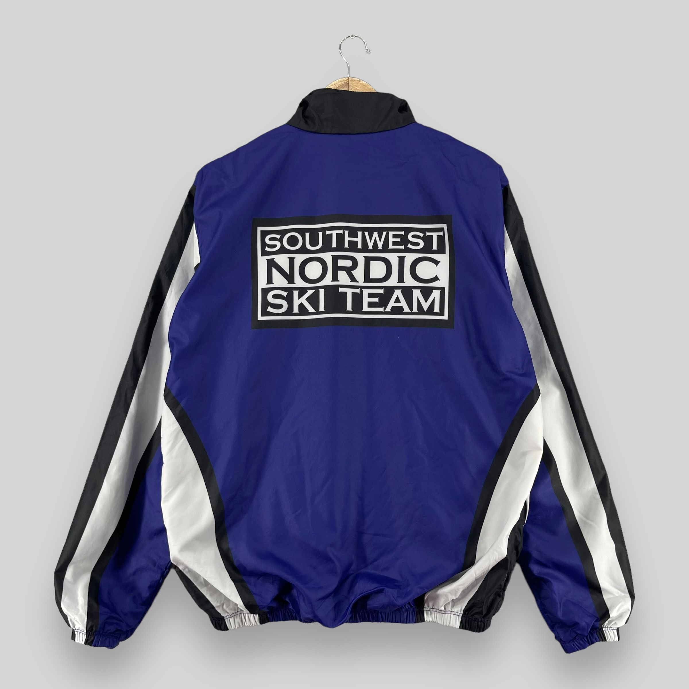 Japanese Brand Vintage Southwest Nordic Ski Team Printed Zipper Jacket Size US L / EU 52-54 / 3 - 1 Thumbnail