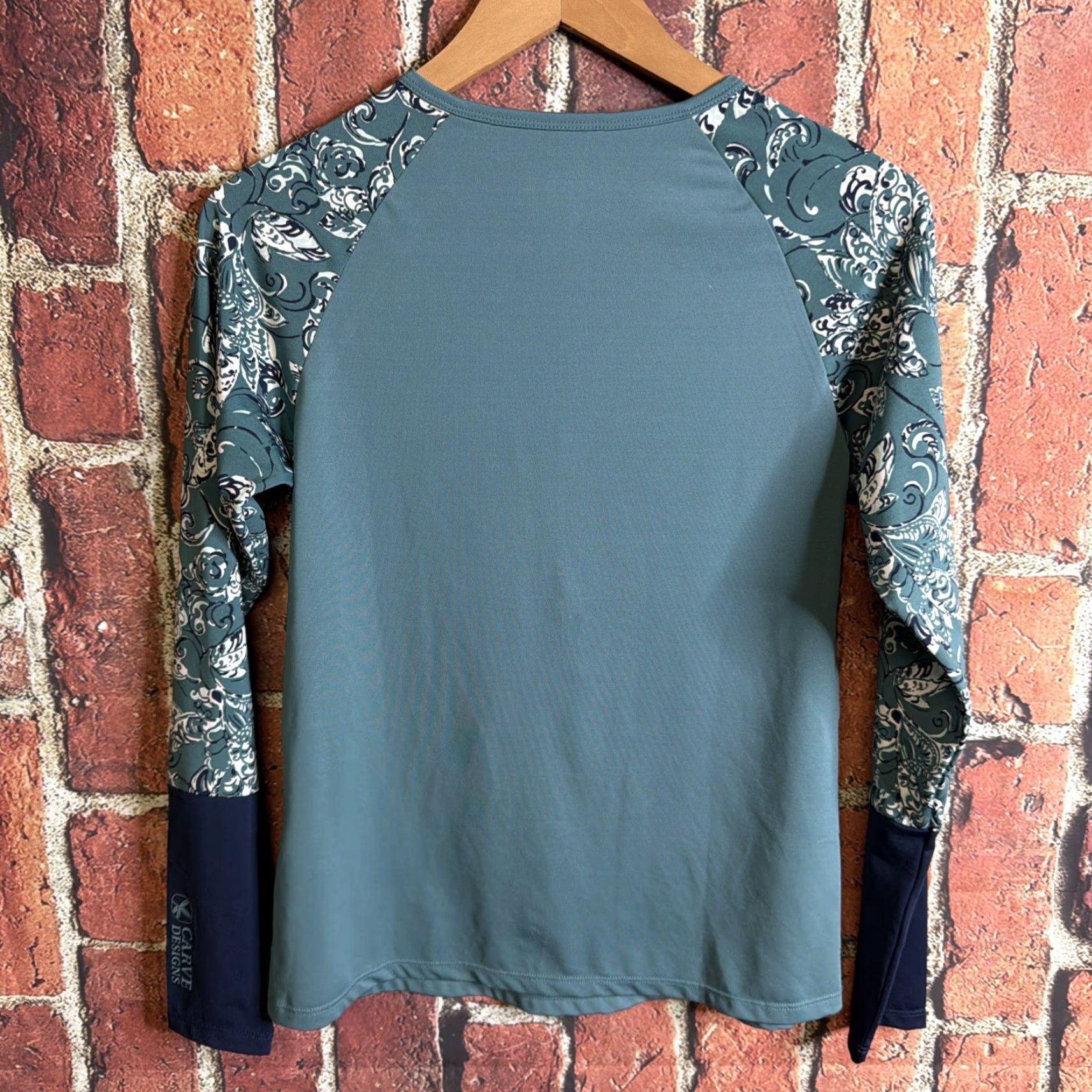 Vintage VINTAGE Carve Designs Women's Swim Rashguard Top XL Green UPF 50 Rashguard Top Women XL Green UPF 50 Rashguard? Size XL / US 12-14 / IT 48-50 - 4 Thumbnail