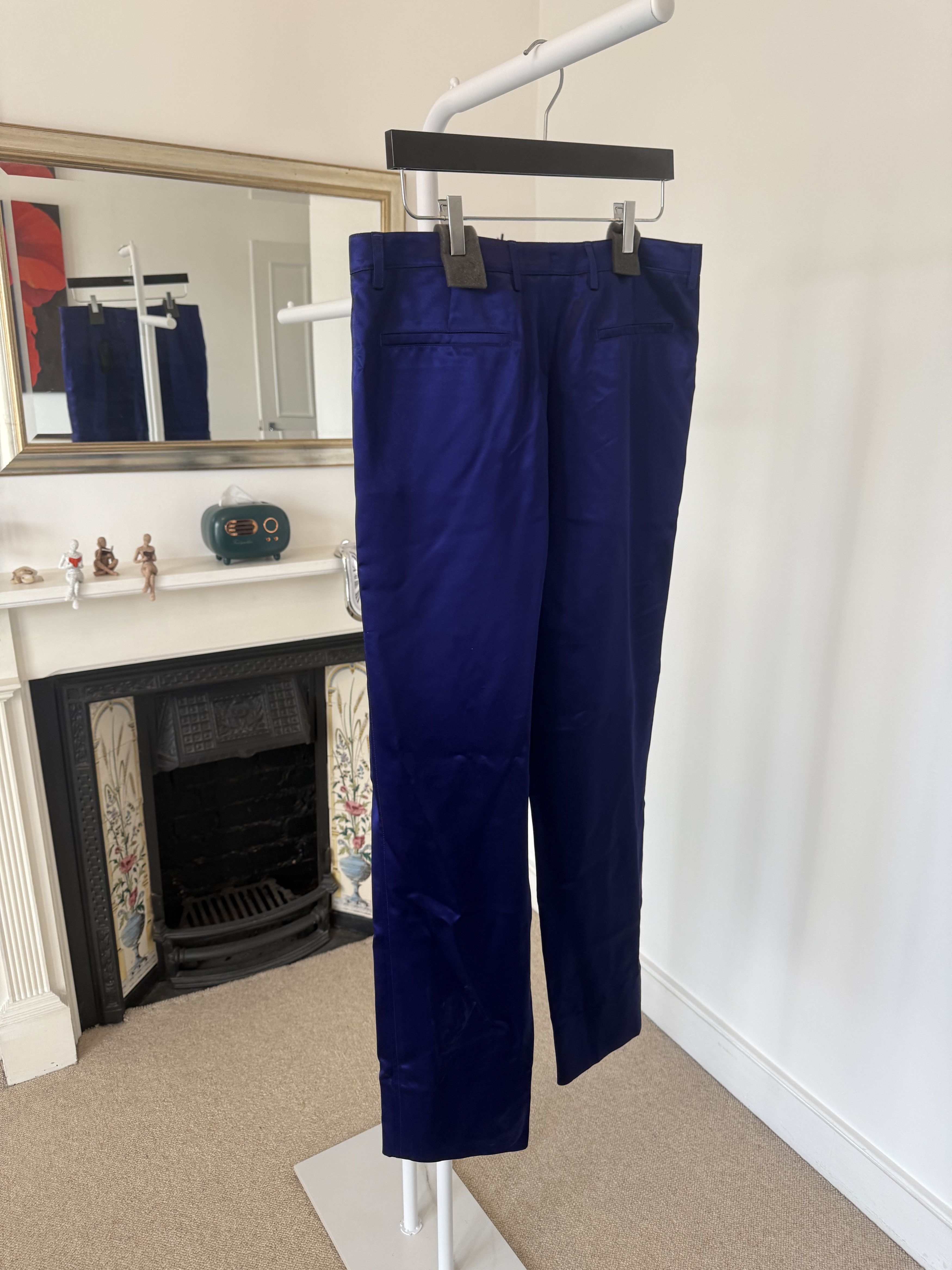 Saint Laurent Paris SS22 Saint Laurent High-Rise pants in Satin Size US 32 / EU 48 - 6 Thumbnail