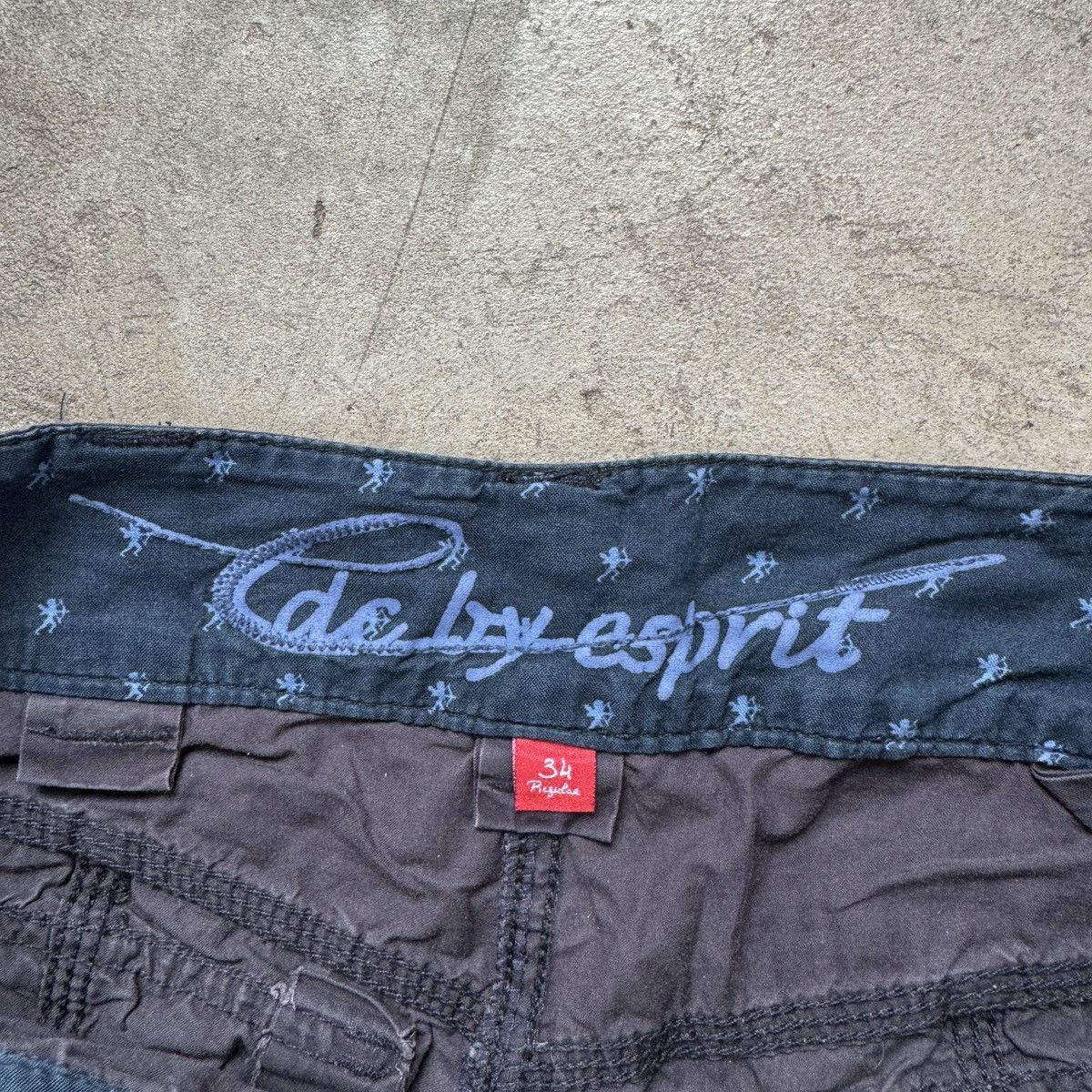 Vintage Vintage Y2K EDC by Esprit Bootcut Sunfaded Bondage Pants Size 24" / US 00 / IT 34 - 5 Thumbnail