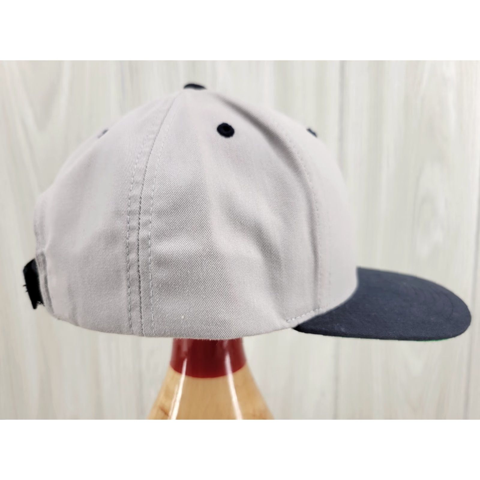 Logo 7 Pacific Headwear Gray Snapback Trucker Hat Ball Cap H and Bird Logo Unknown H and Bird Logo Size ONE SIZE - 4 Thumbnail