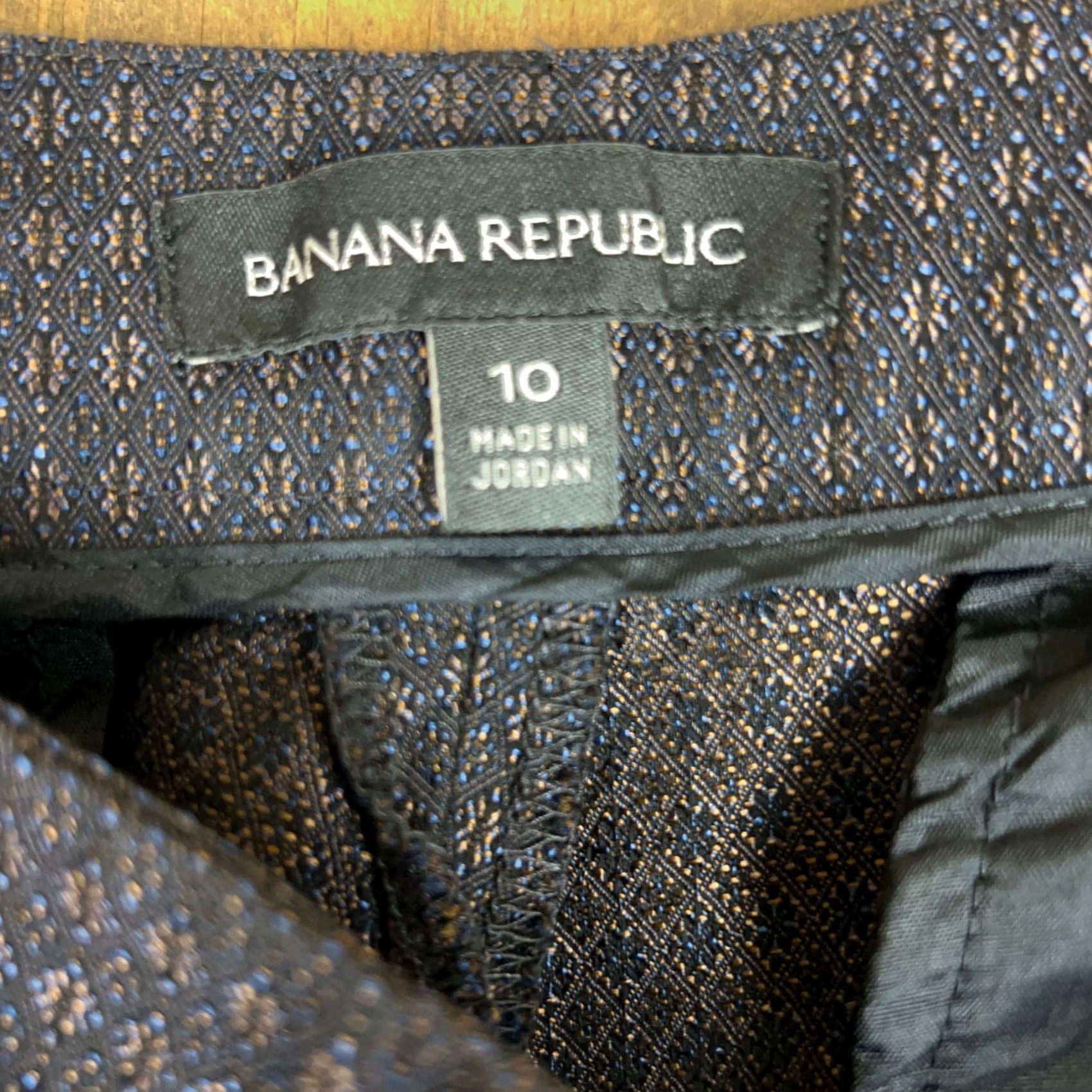 Banana Republic Banana Republic Womens Pants Purple Metallic Mid Rise Avery Fit Cuffed Hems 10 Size 24" / US 00 / IT 34 - 5 Thumbnail