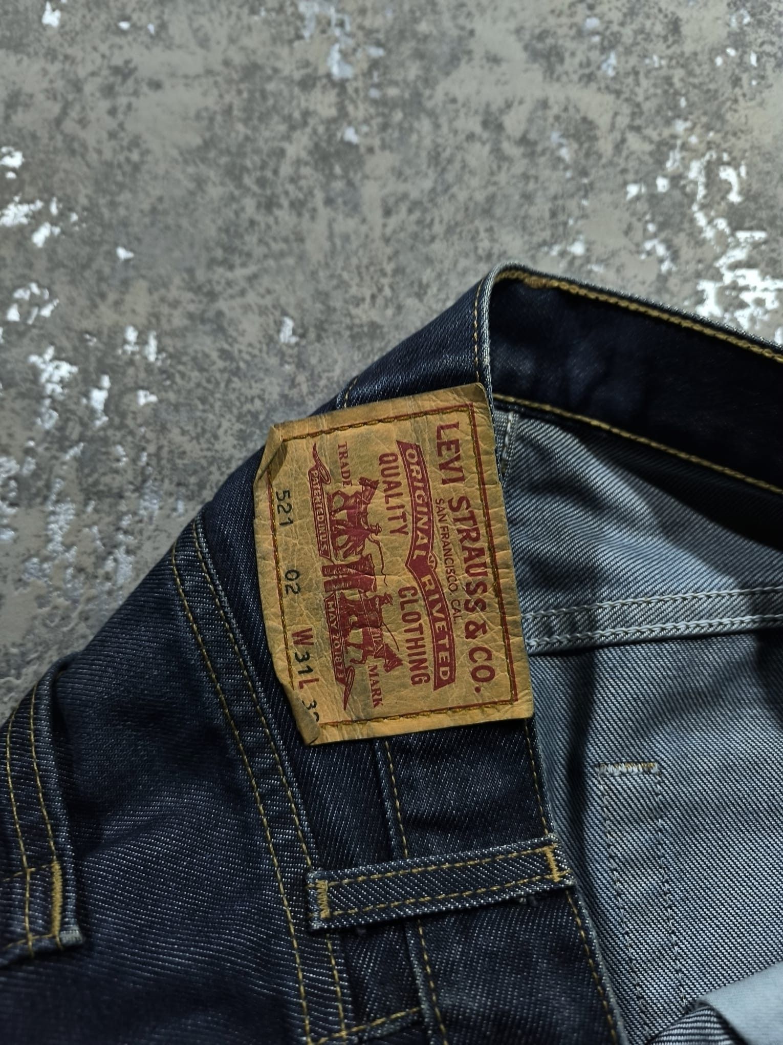 Levi's Vintage Clothing levis 521 shadow faded textured straight jeans Size US 30 / EU 46 - 7 Thumbnail