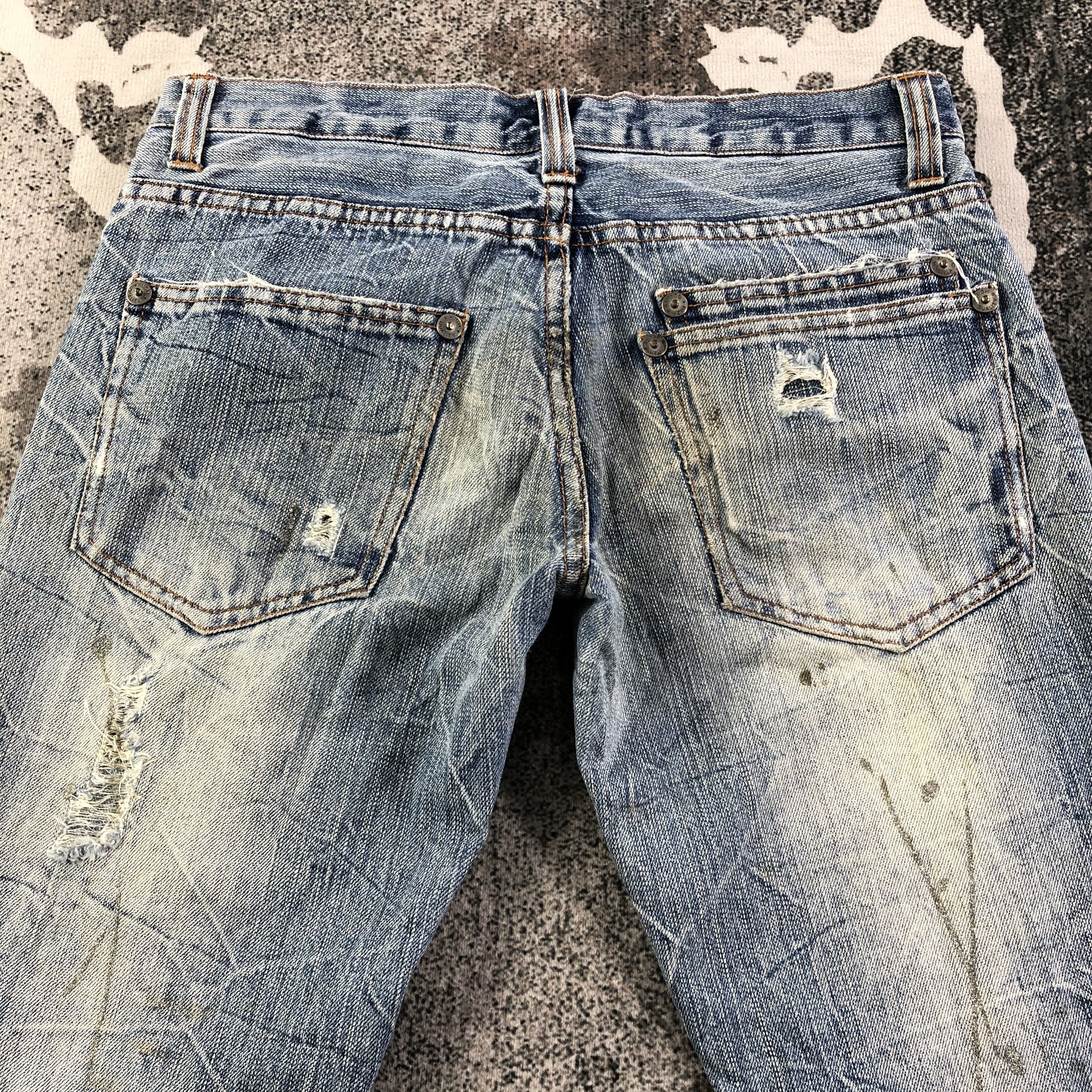 Japanese Brand Japanese Brand Nylous Clothing Jeans Distressed Denim KJ1805 Size US 30 / EU 46 - 4 Thumbnail