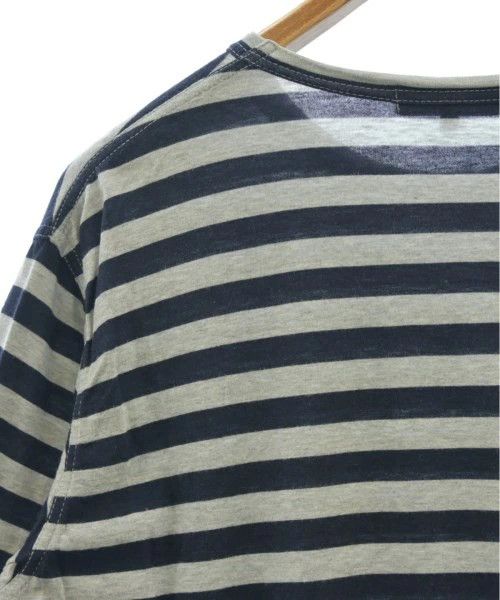 Comme des Garcons Homme T-Shirts Stripe Short Sleeve Round Neck Gray x Navy Size US L / EU 52-54 / 3 - 4 Thumbnail