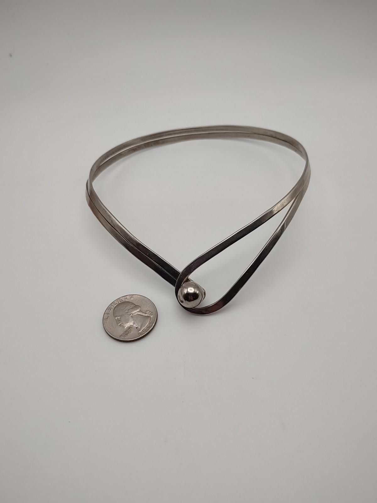 The Unbranded Brand Vtg Heavy 925 Sterling Silver Basketweave Necklace Bracelet Size ONE SIZE - 5 Thumbnail