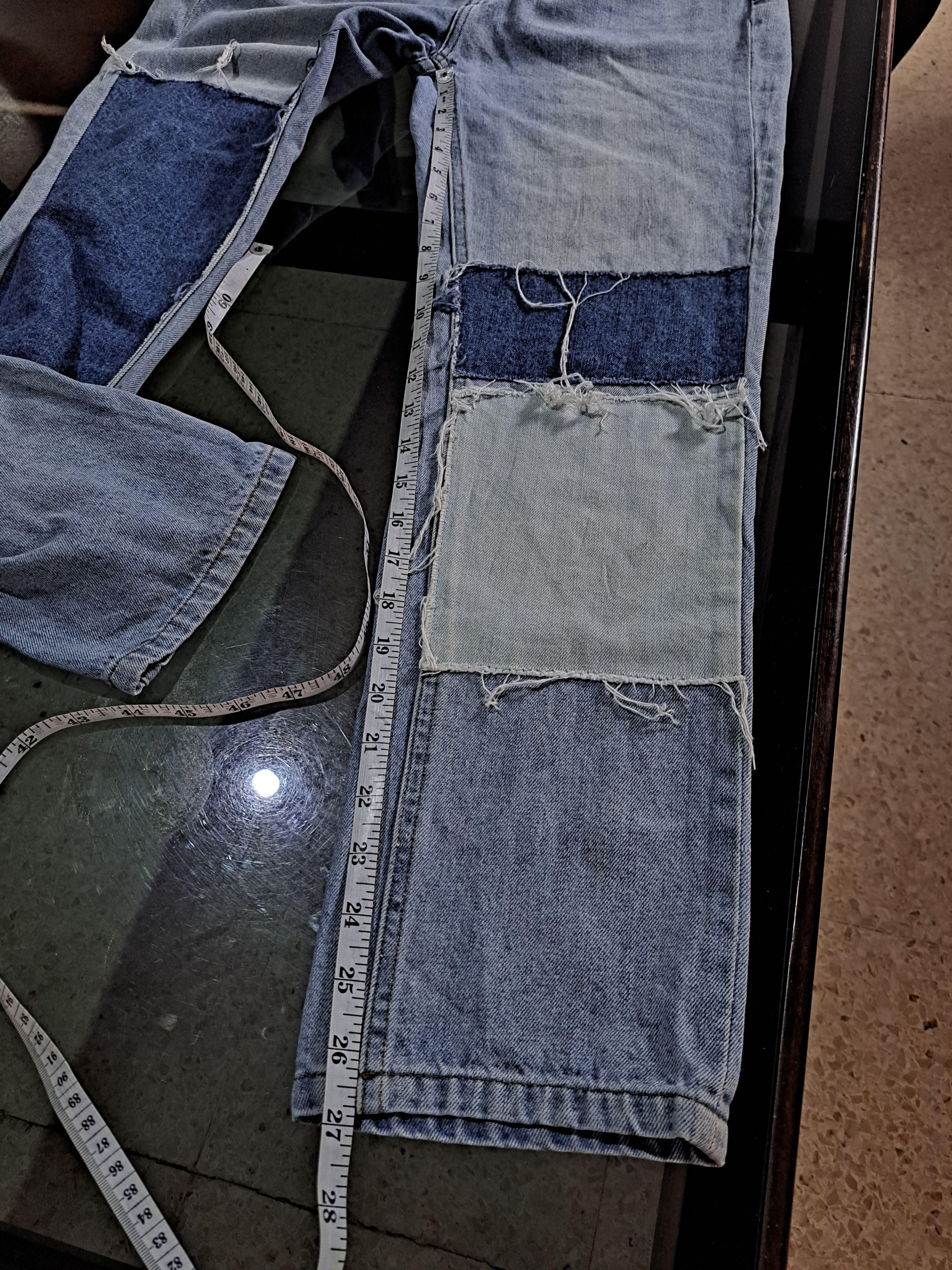 Victoria Beckham Victoria Beckham mid Rise Jeans Patcwork Womens Size 27 Size 27" / US 4 / IT 40 - 15 Thumbnail