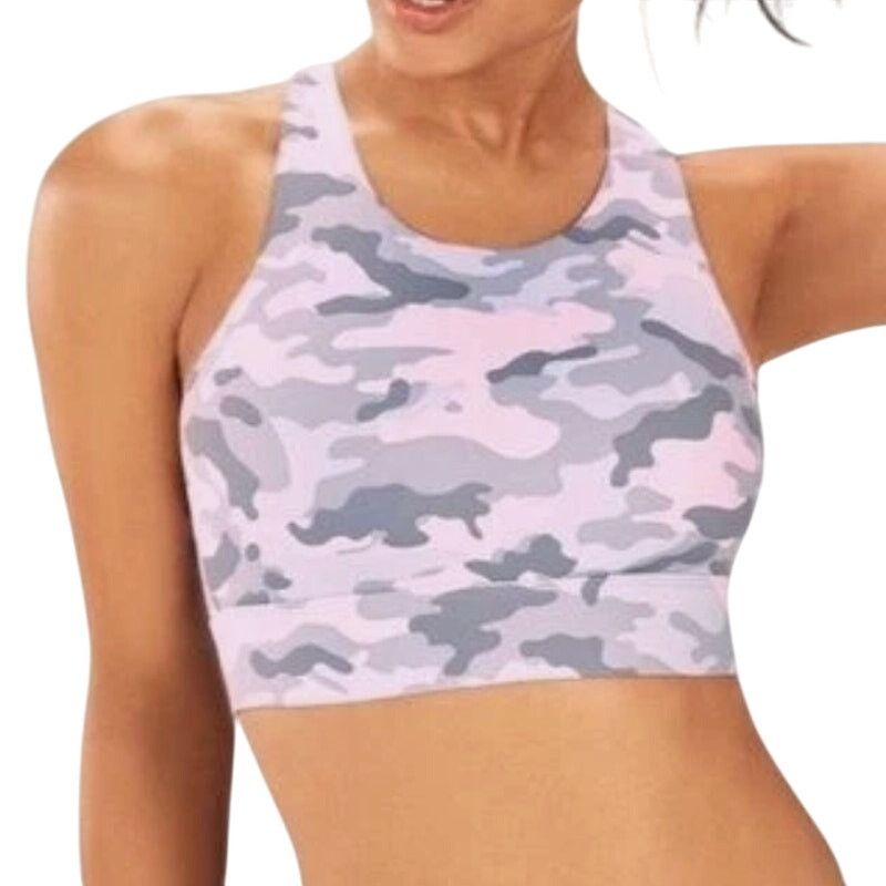 Fabletics Fabletics Ella High Impact Sports Bra in Pink Camo, Size XXS Size ONE SIZE - 1 Thumbnail