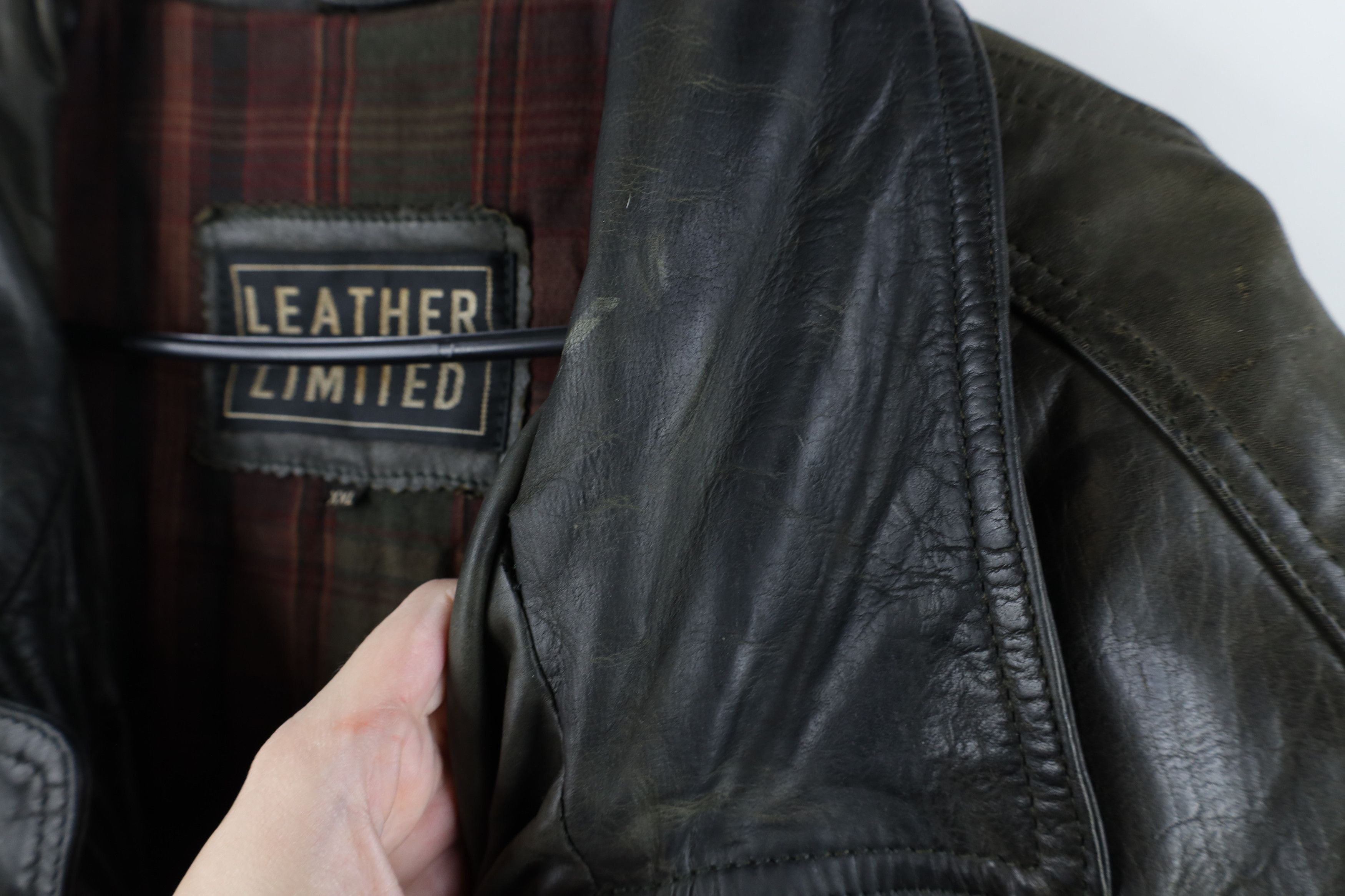 Vintage Vintage 90s Streetwear Lined Leather Chore Barn Jacket Size US XXL / EU 58 / 5 - 13 Thumbnail