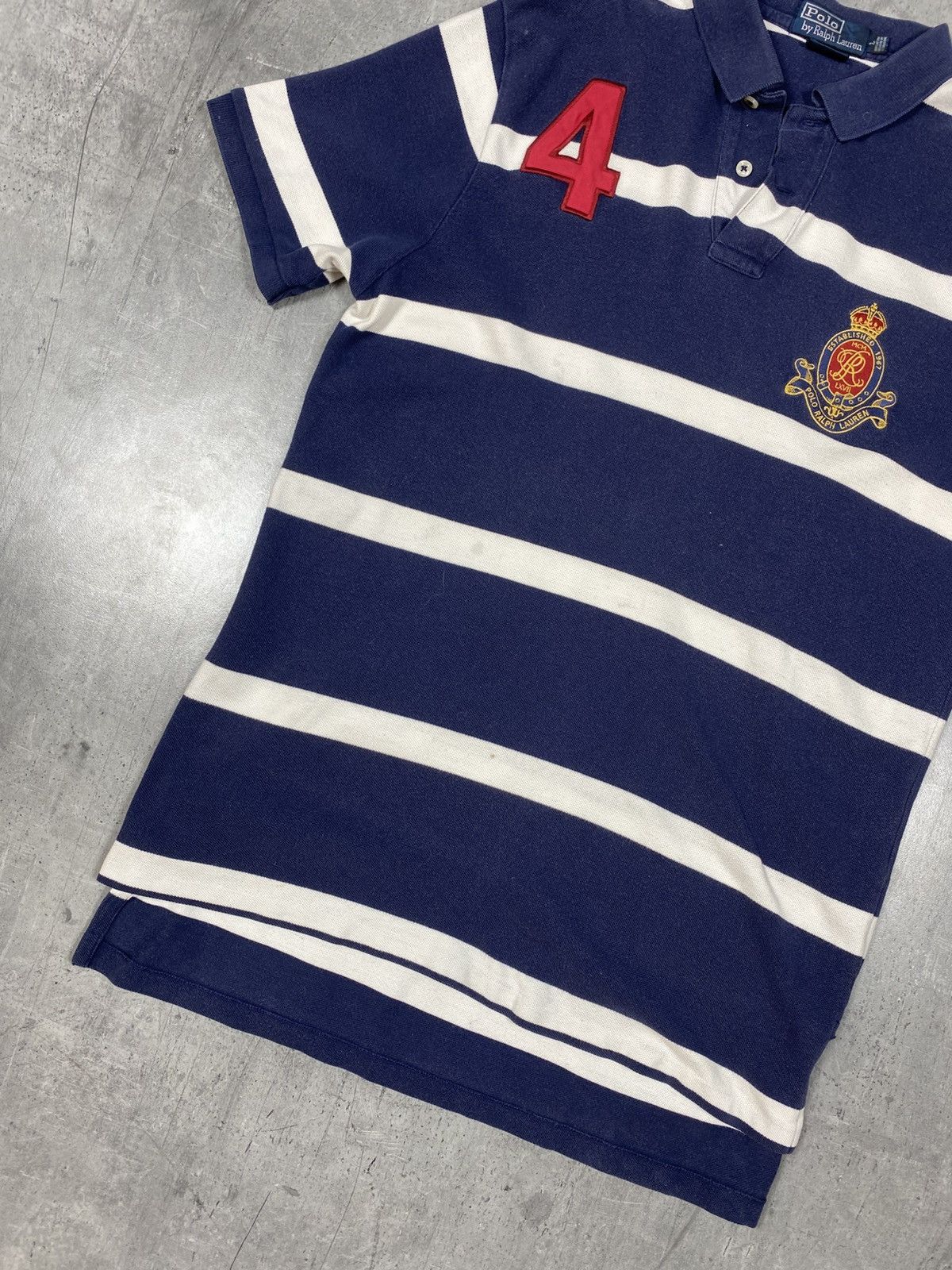 Polo Ralph Lauren Vintage Polo Ralph Lauren Rugby shirt Big Logo Chief Keef Size US L / EU 52-54 / 3 - 3 Thumbnail