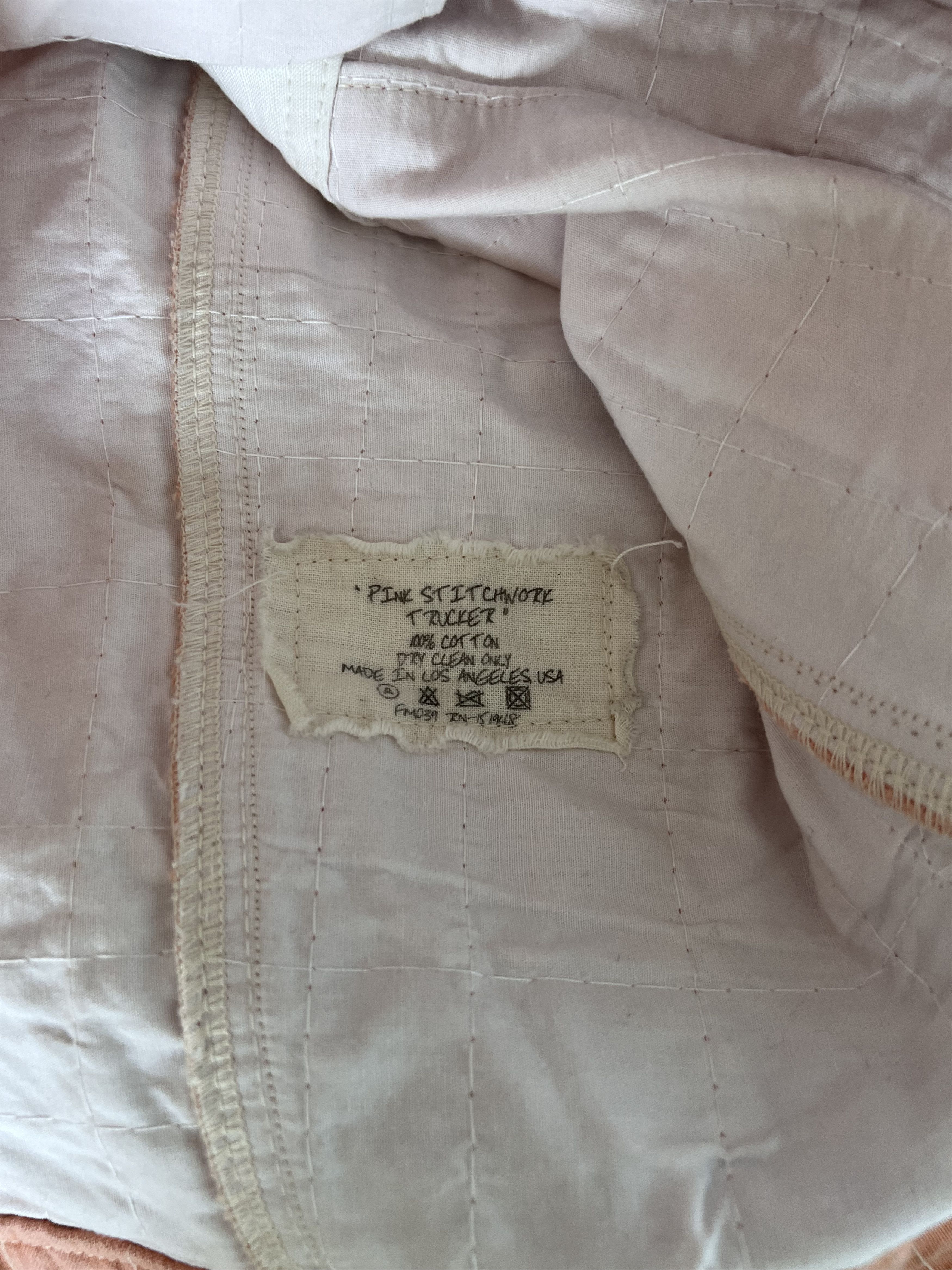 Greg Lauren Greg Lauren Stitchwork Trucker Jacket in Pink Size US M / EU 48-50 / 2 - 9 Thumbnail