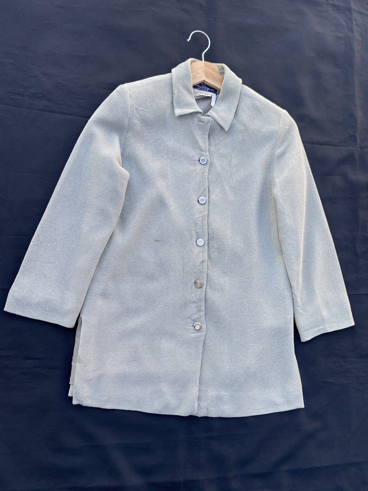 Salvatore Ferragamo Vintage 90s Salvatore Ferragamo Classic Collar Wool Coat Size 34R - 2 Thumbnail