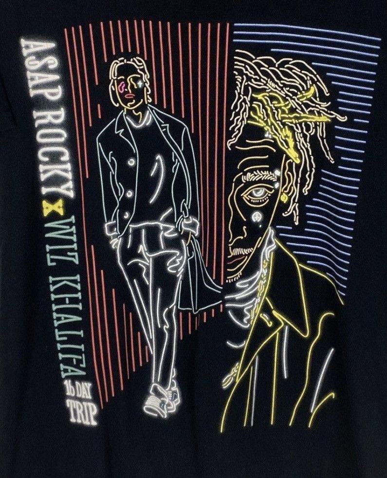 A$AP Rocky Asap Rocky Wiz Khalifa 2015 European Tour Short Sleeve Tee Size US M / EU 48-50 / 2 - 1 Thumbnail