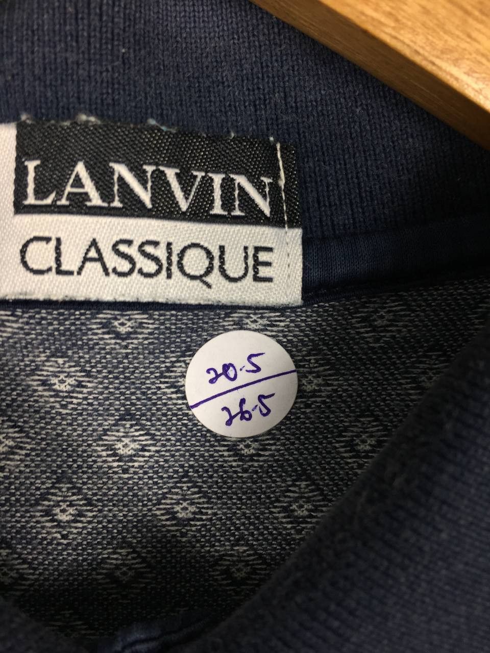 Lanvin Vtg Lanvin Classique Made In Italy Patterned Polo Tee Size US M / EU 48-50 / 2 - 9 Thumbnail