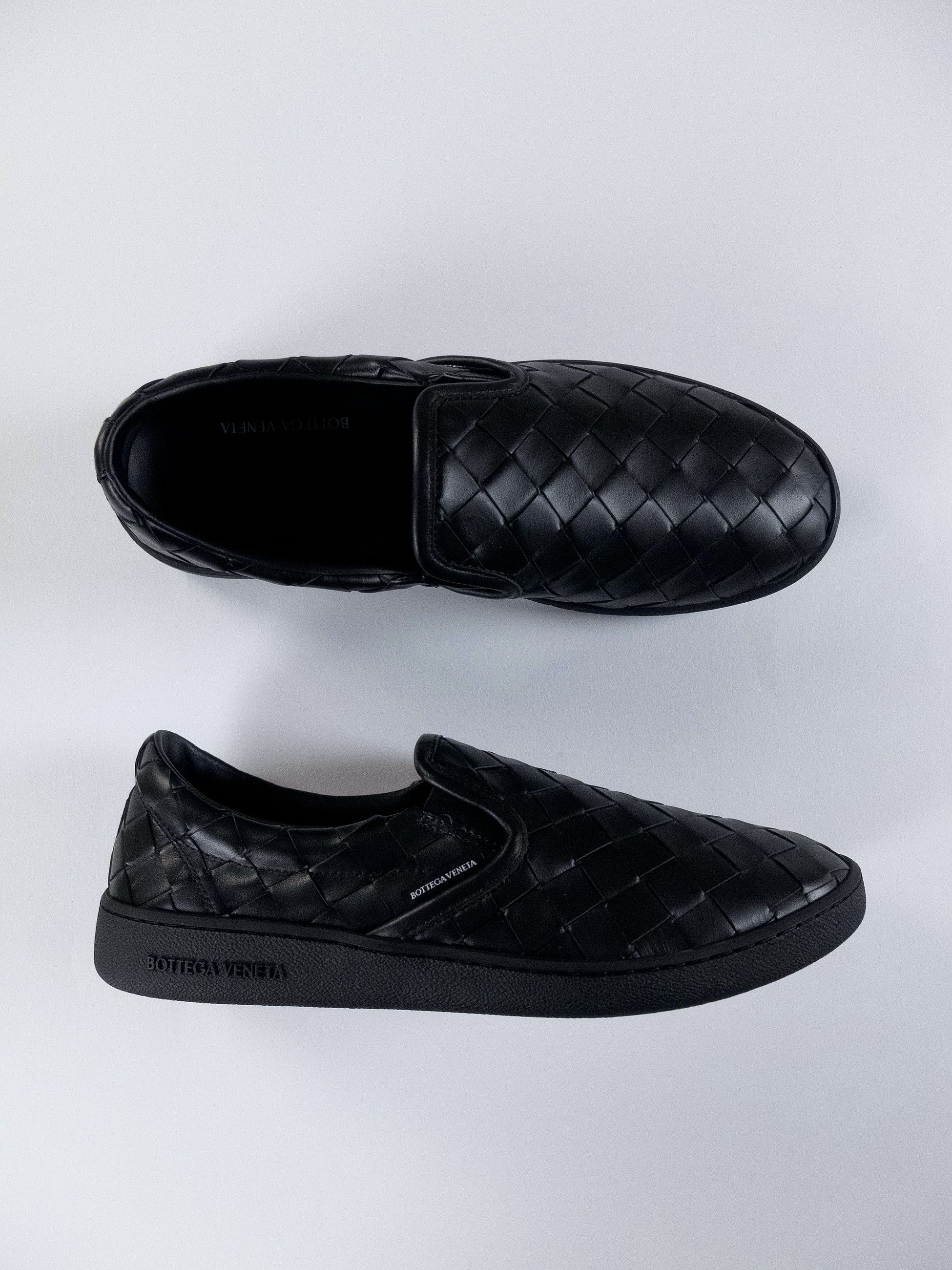 Bottega Veneta BOTTEGA VENETA Sawyer full black intrecciato sneakers 8 41 q Size US 8 / EU 41 - 4 Thumbnail