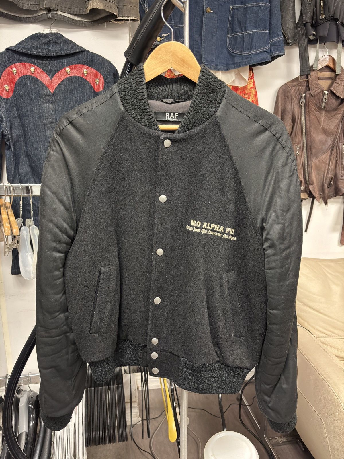 Raf by Raf Simons RAF by Raf Simons AW06-07 ‘Ashes & Heroes’ Varsity Jacket Size US M / EU 48-50 / 2 - 2 Thumbnail
