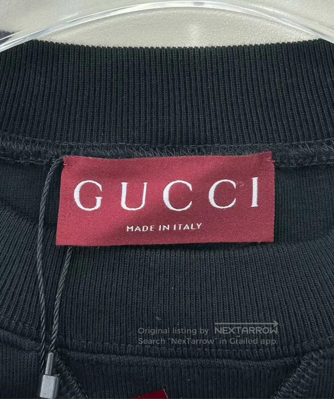 Gucci gucci black embroidered logo long sleeve sweatshirt. Size US M / EU 48-50 / 2 - 3 Thumbnail