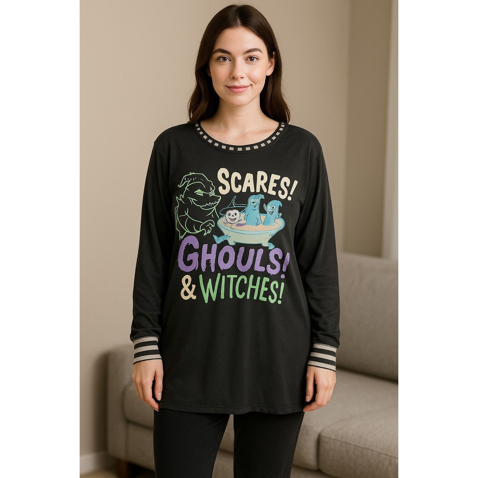 Disney Nightmare Before Christmas Sleep Top Disney Ghouls Witchese Size XL / US 12-14 / IT 48-50 - 1 Thumbnail