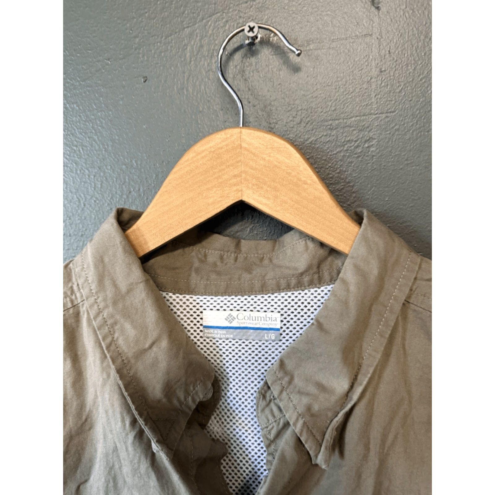 Doublet Columbia Mens Brown Long Sleeve Button-Up Shirt Double Pocket Size L - Brown, Regular, Men's Shirt Size US L / EU 52-54 / 3 - 3 Thumbnail