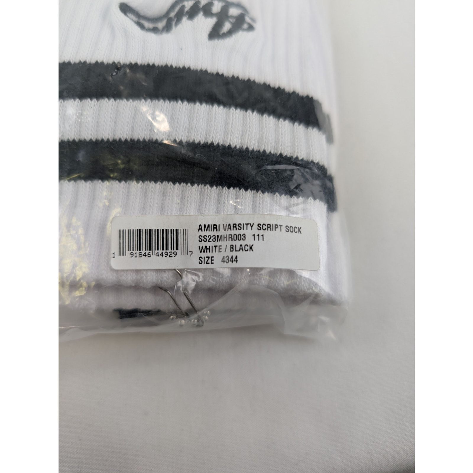 Amiri o1rshd1 Size: 43-44 / Amiri Varsity Script Socks Size ONE SIZE - 16 Thumbnail