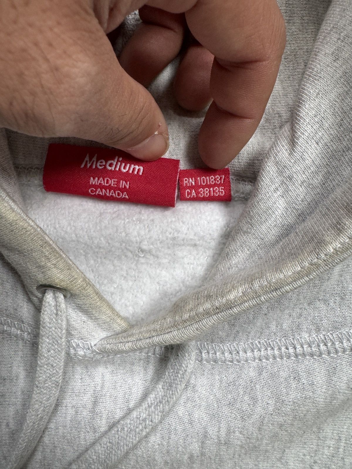 Supreme SS19 Supreme Apple Hooded Sweatshirt Ash Grey Medium Size US M / EU 48-50 / 2 - 8 Thumbnail