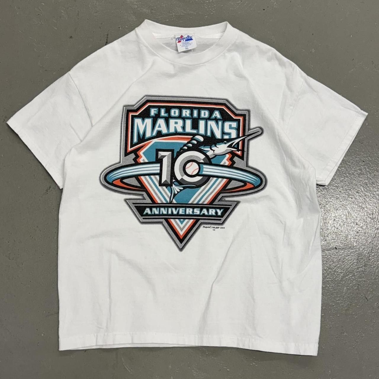 Majestic Vintage Florida Marlins 10th Anniversary Shirt Size US S / EU 44-46 / 1 - 1 Thumbnail