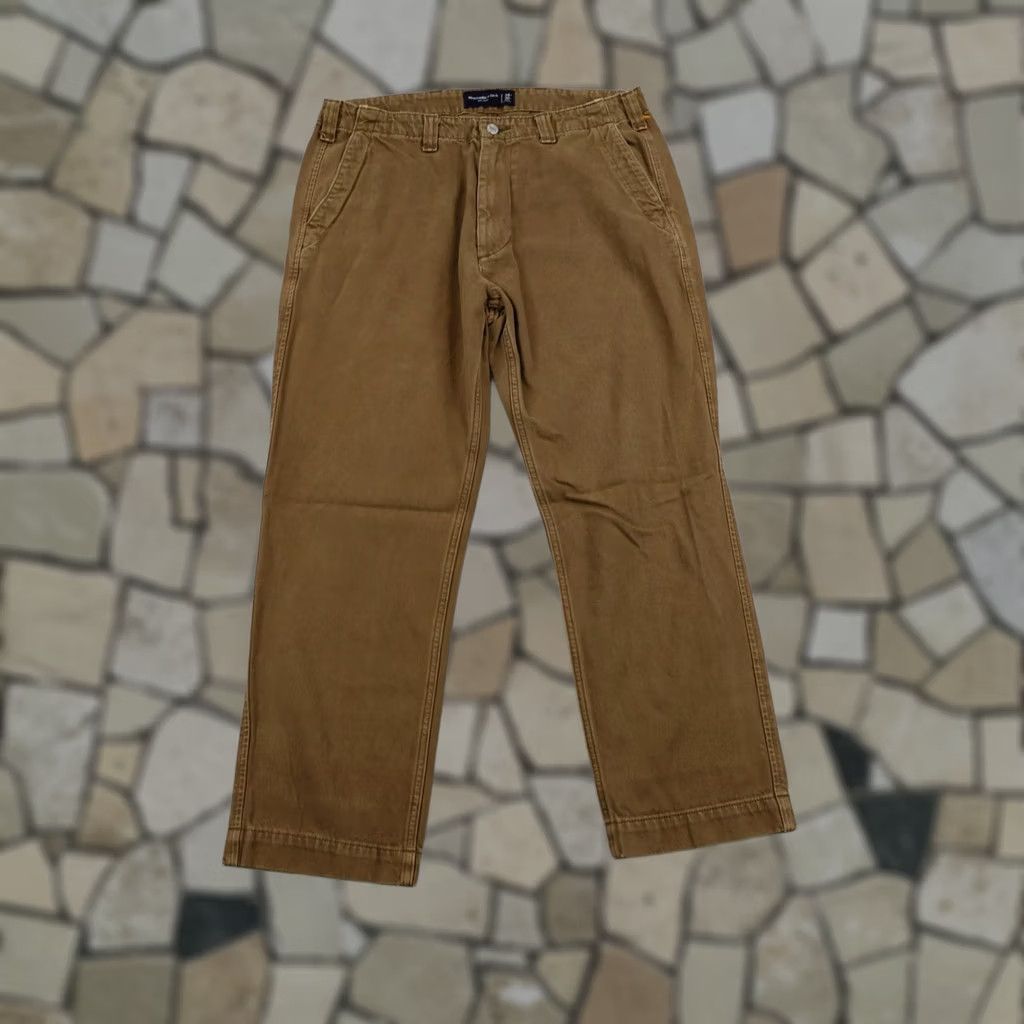 Abercrombie & Fitch Abercrombie & Fitch Pants Mens 34 Brown Chino Jogger 90s Loose Baggy Y2K Size US 34 / EU 50 - 1 Thumbnail