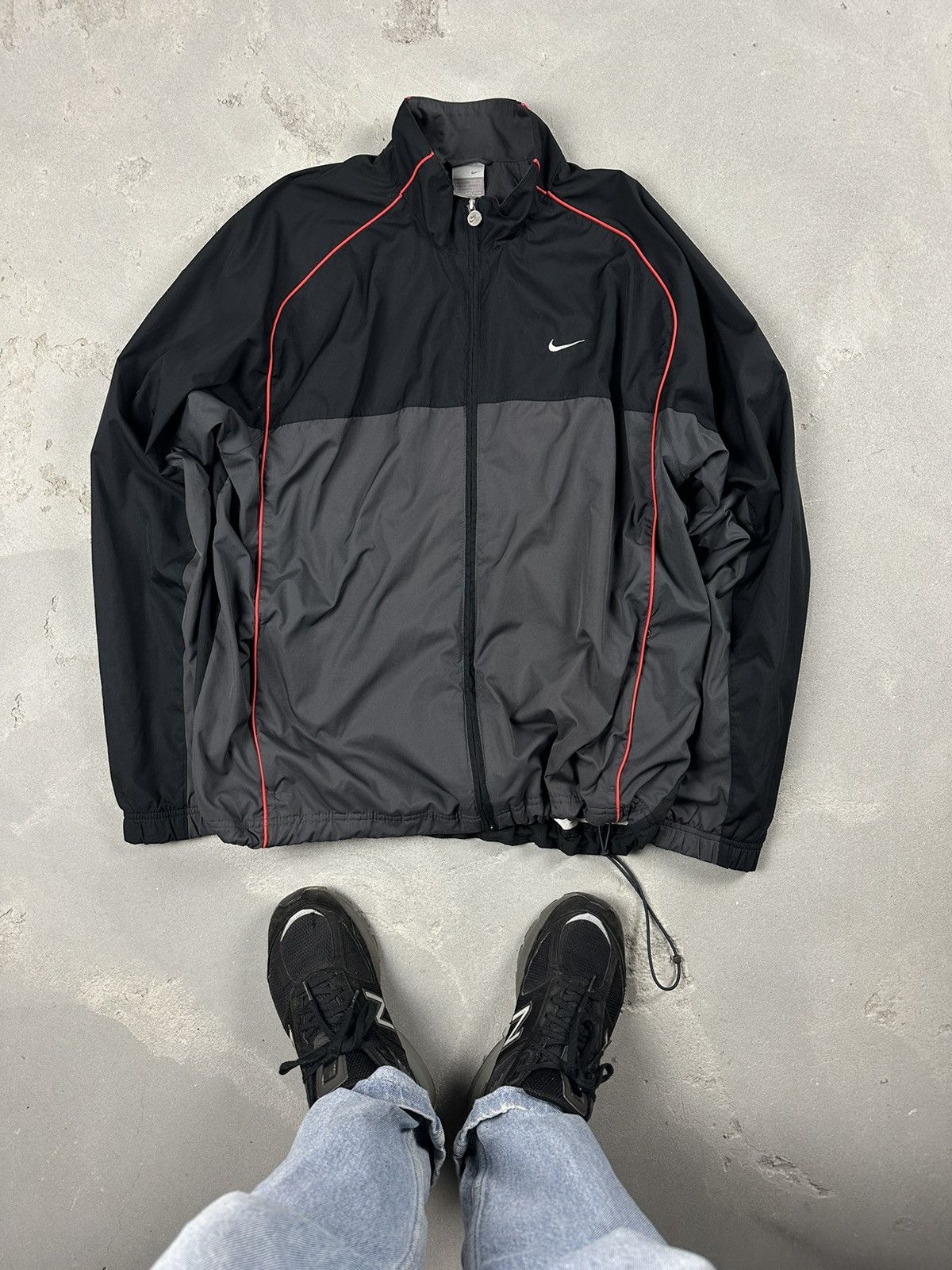 Nike Nike Vintage 90s Y2K Swoosh Track Jacket Size US XL / EU 56 / 4 - 1 Thumbnail