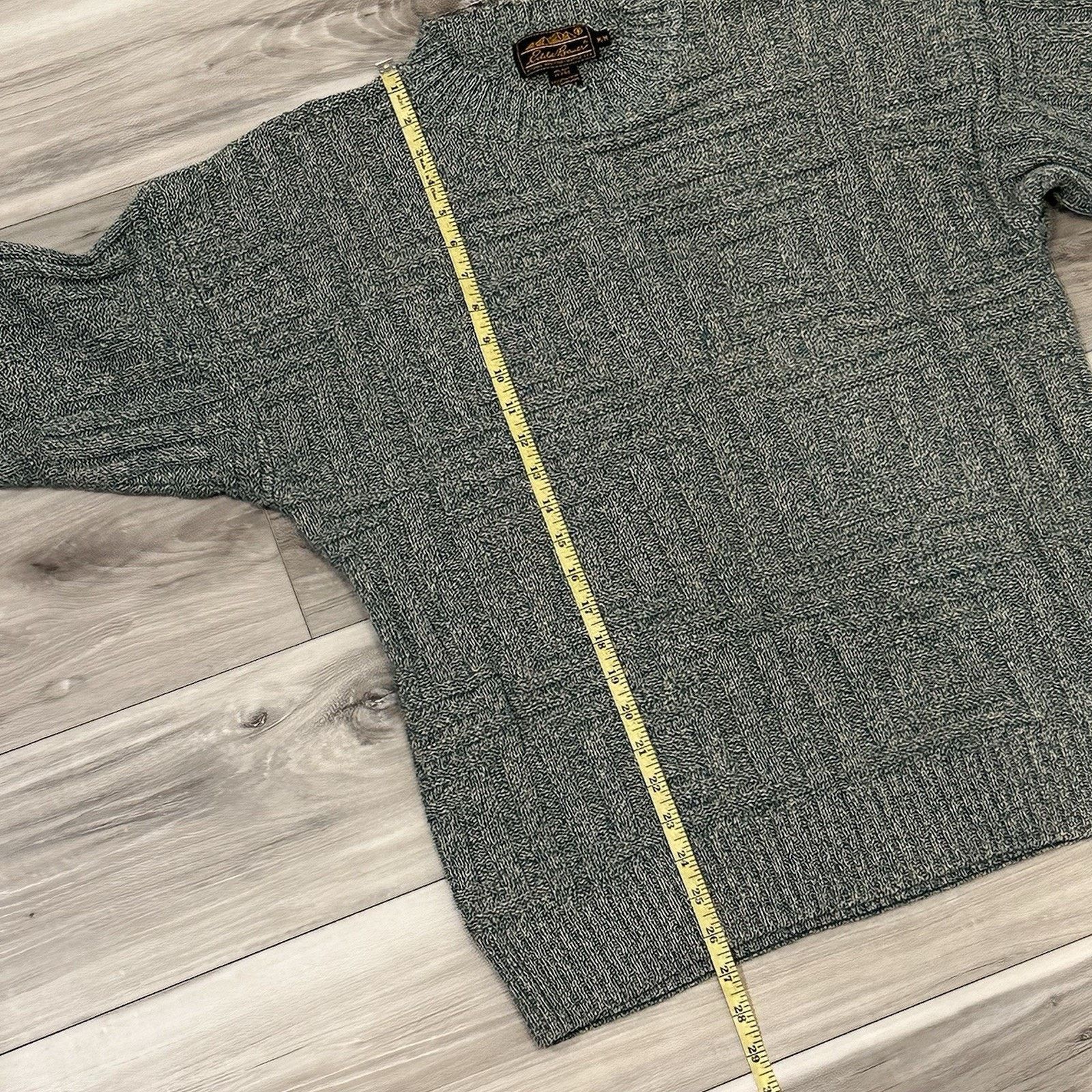 Eddie Bauer VTG 90s Eddie Bauer Sweater Men's Medium Geometric Green Size US M / EU 48-50 / 2 - 8 Thumbnail