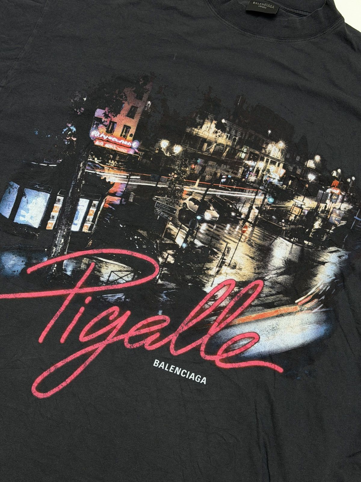 Balenciaga Balenciaga Pigalle Souvenirs Thin Jersey Tee Shirt Size US M / EU 48-50 / 2 - 4 Thumbnail