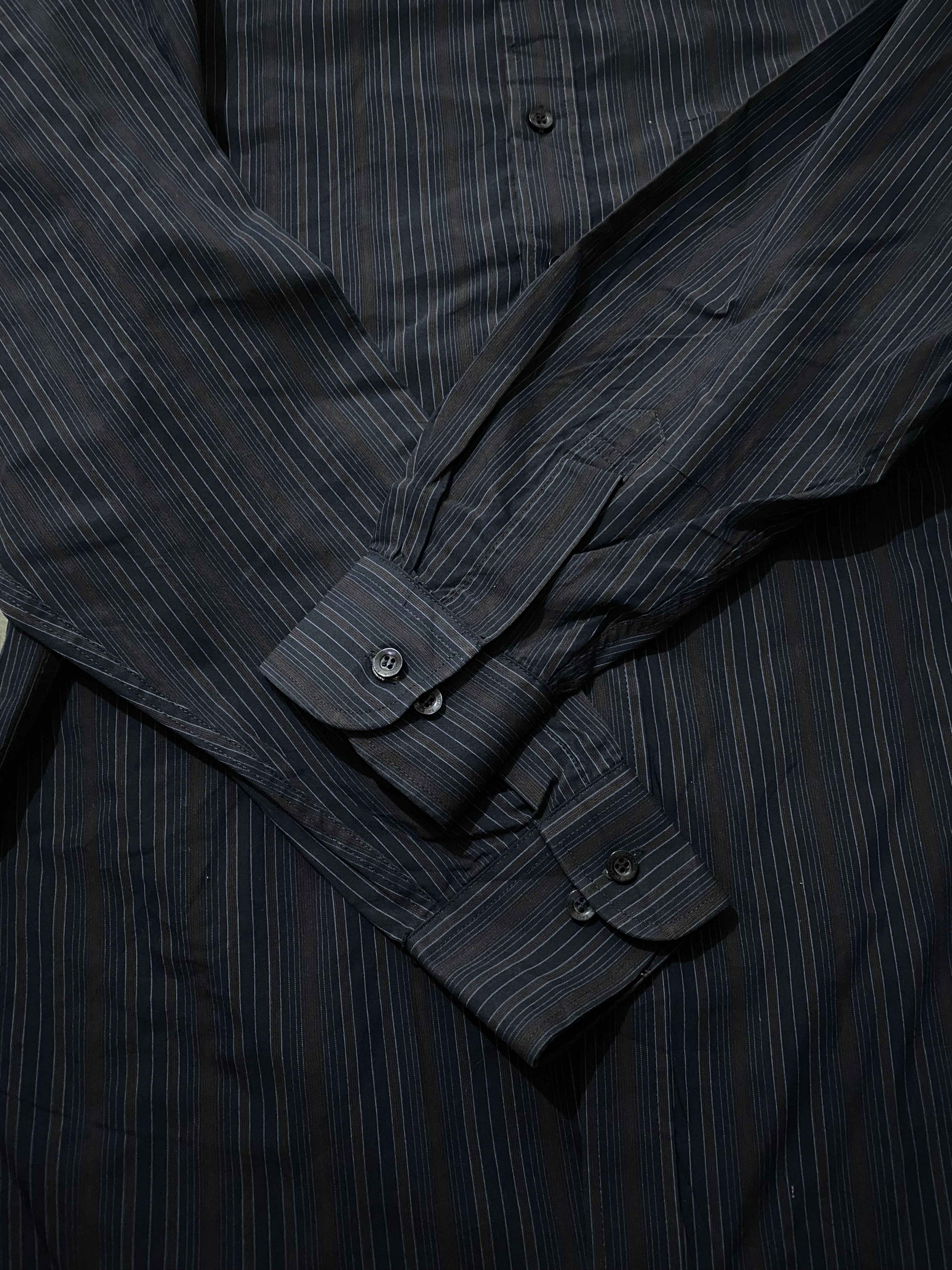 Balenciaga VINTAGE BALENCIAGA BB STRIPED SHIRT Size US L / EU 52-54 / 3 - 3 Thumbnail