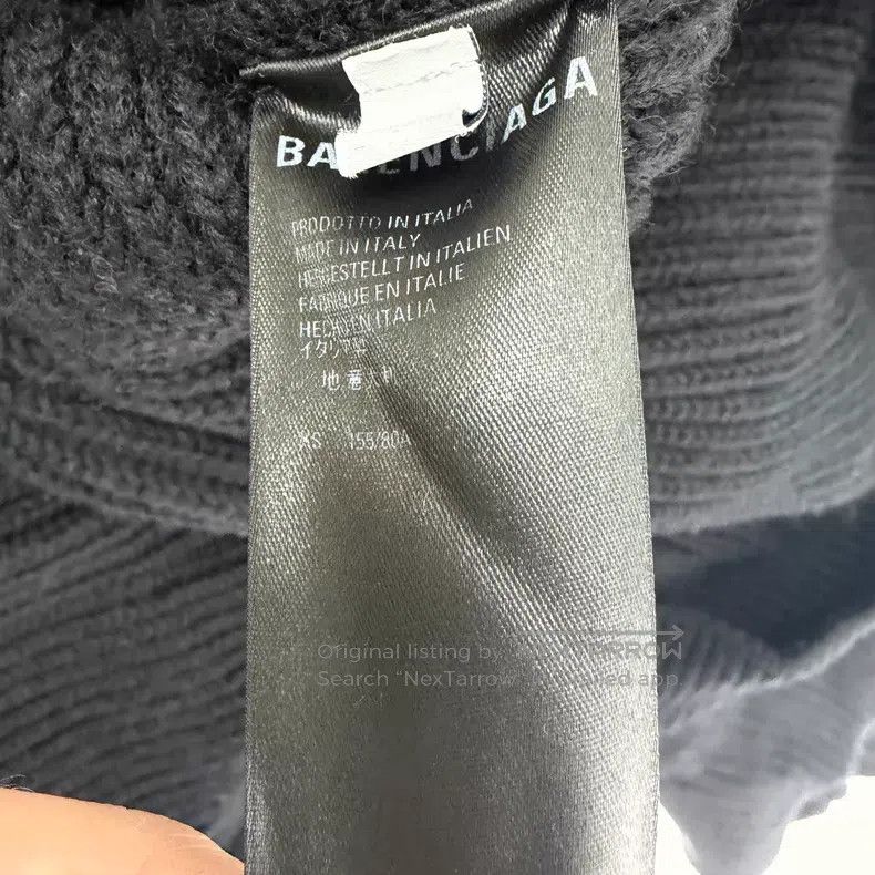 Balenciaga Balenciaga Black Mock Neck Knit Sweater Size US XS / EU 42 / 0 - 5 Thumbnail