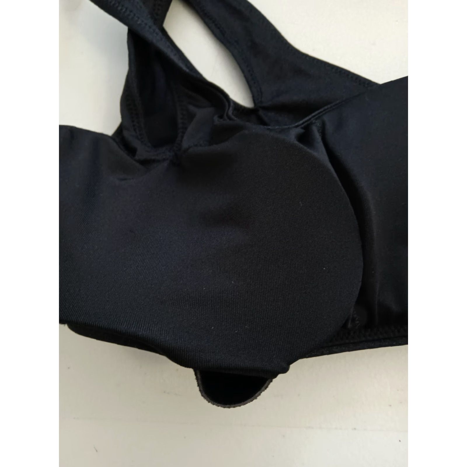 Victoria's Secret Victoria's Secret XS One Shoulder Double Wide Strap Black Bikini Top Swimsuit Size XS / US 0-2 / IT 36-38 - 6 Thumbnail