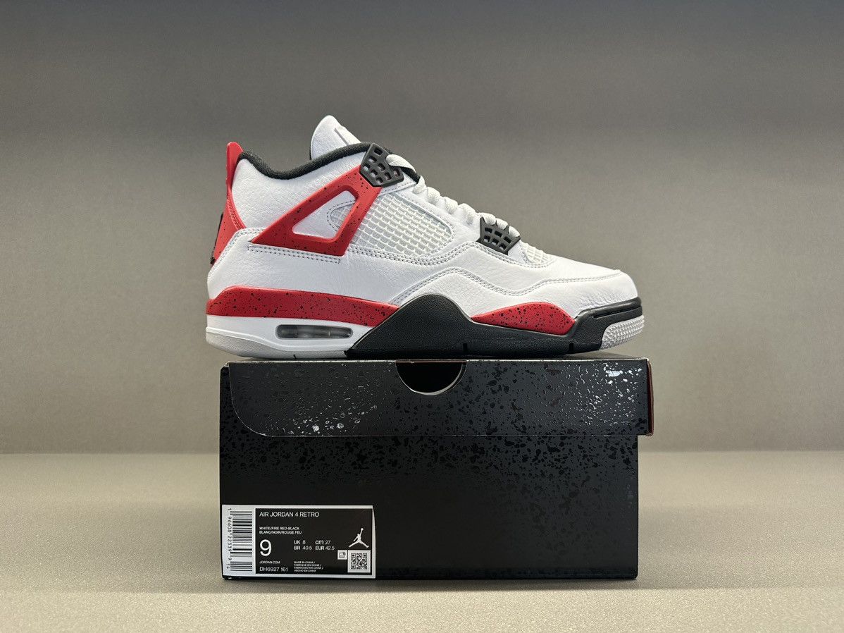 Jordan Brand Jordan 4 Retro Red Cement Size US 9 / EU 42 - 3 Thumbnail