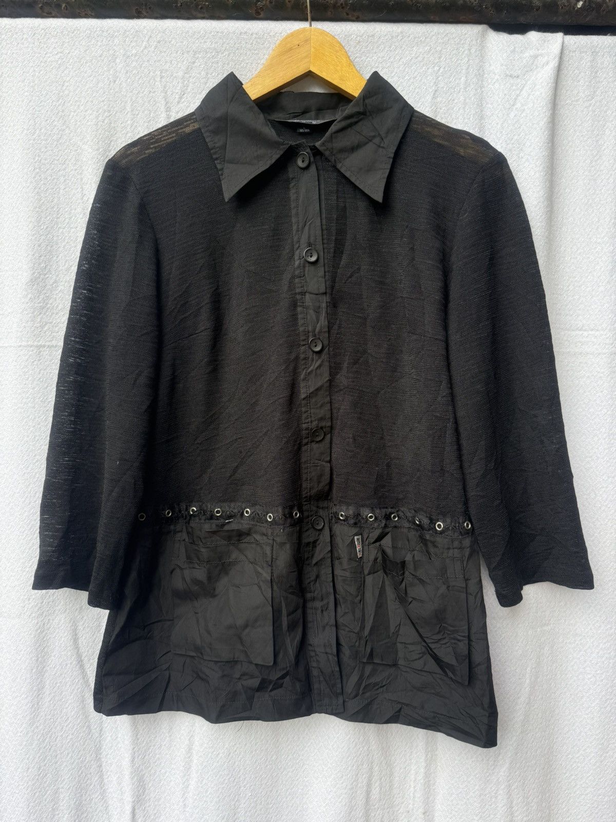 Hysteric Glamour Japanese fishnet button shirt Size US M / EU 48-50 / 2 - 1 Thumbnail