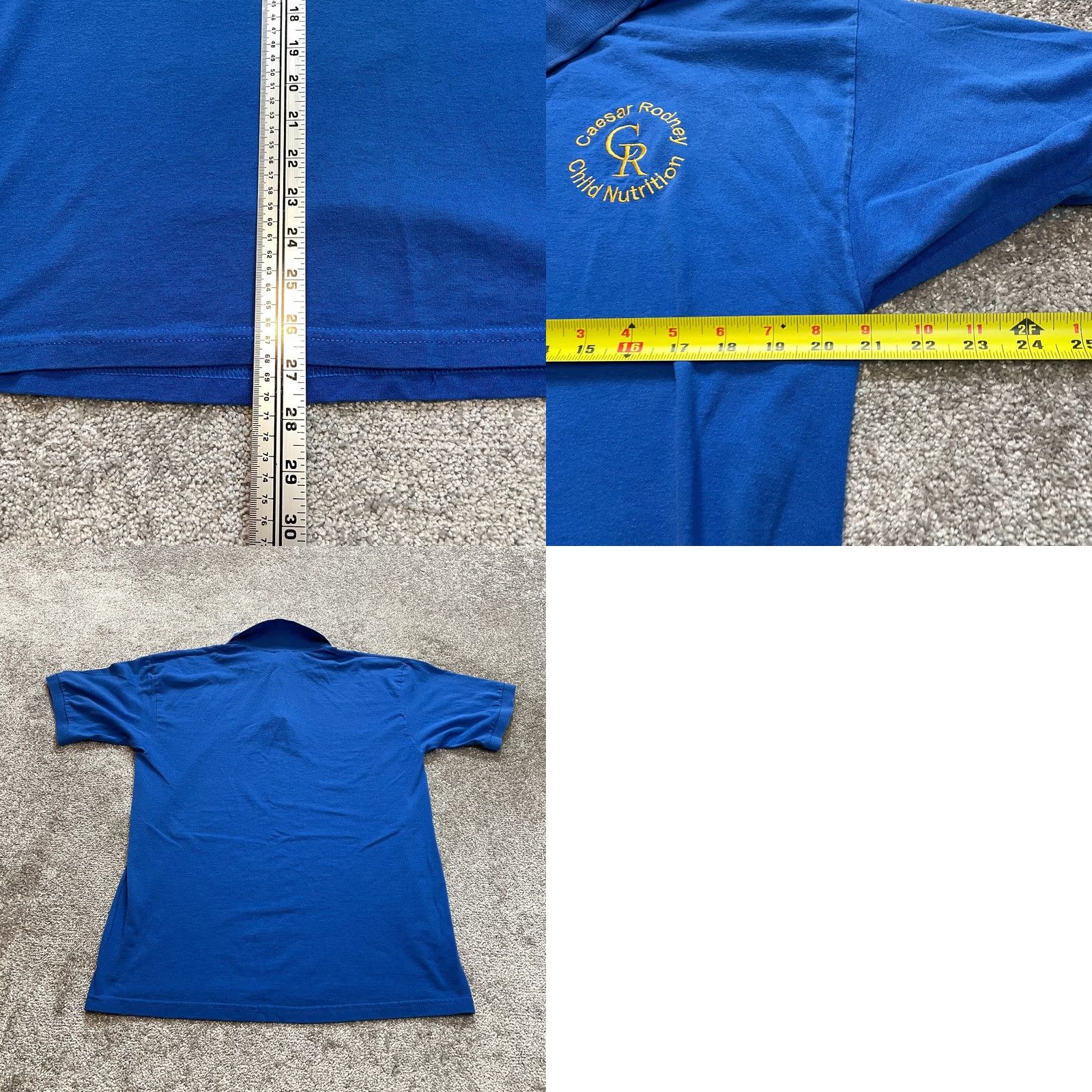 Gildan VINTAGE Gildan Polo Shirt Mens L Blue Short Sleeve Logo Size US L / EU 52-54 / 3 - 8 Thumbnail