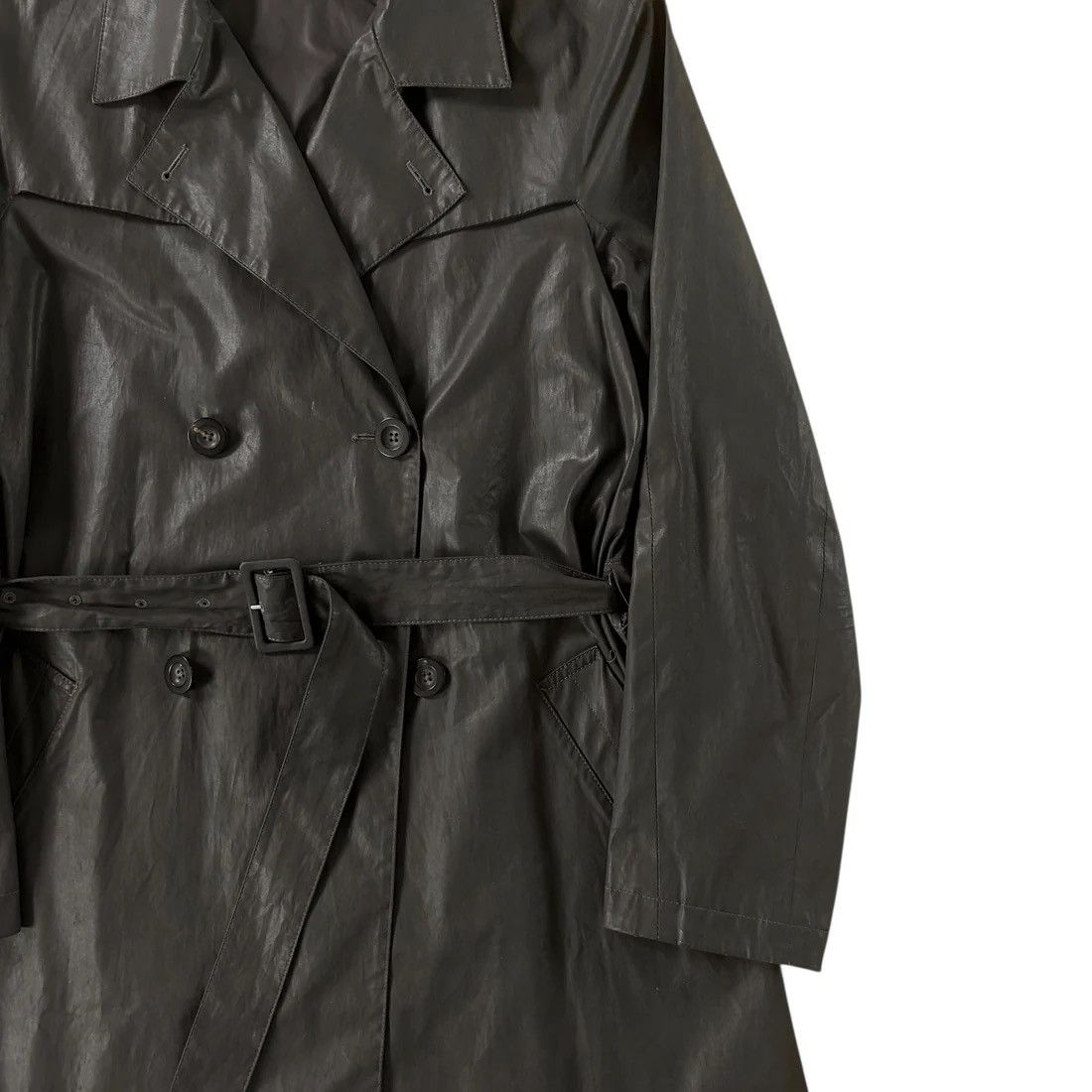 Jil Sander Jil Sander Waxed Trench Coat - SS08 Size US M / EU 48-50 / 2 - 6 Thumbnail