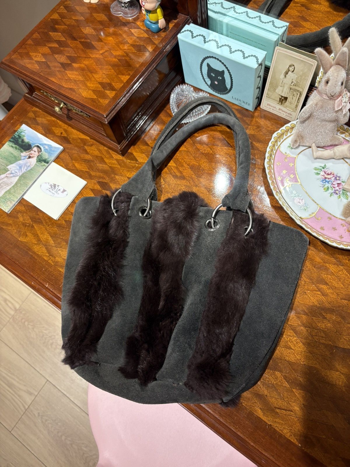 Vintage y2k fur bag Size ONE SIZE - 8 Thumbnail