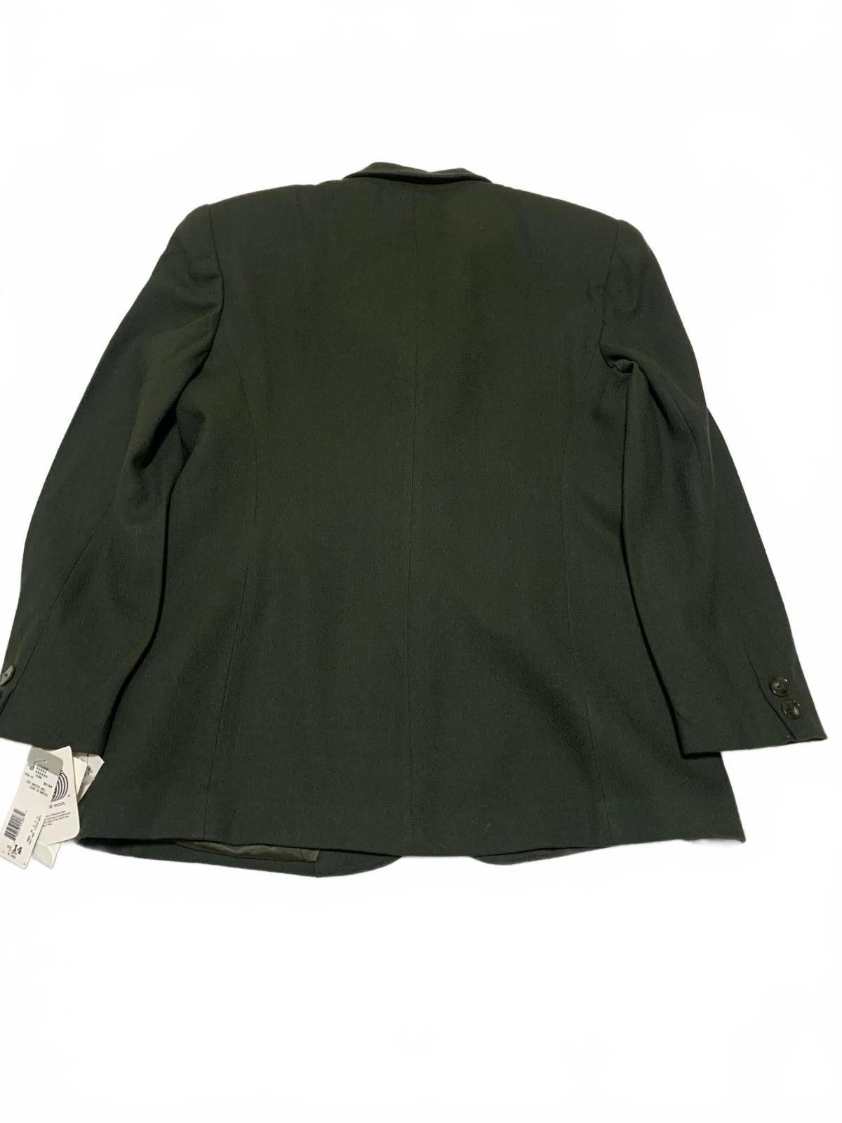 Jones New York VTG Jones New York Women's 14 Olive Wool Blazer USA Size XL / US 12-14 / IT 48-50 - 2 Thumbnail