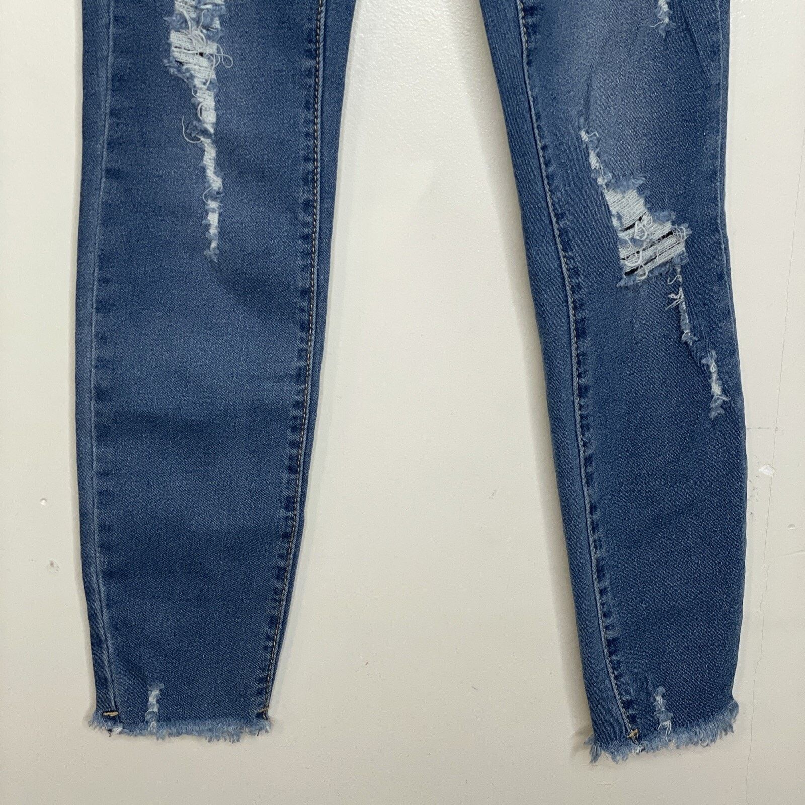 Other REDBAT 6 Blue Jeans Distressed Denim High Rise Skinny NWT Size 24" / US 00 / IT 34 - 6 Thumbnail