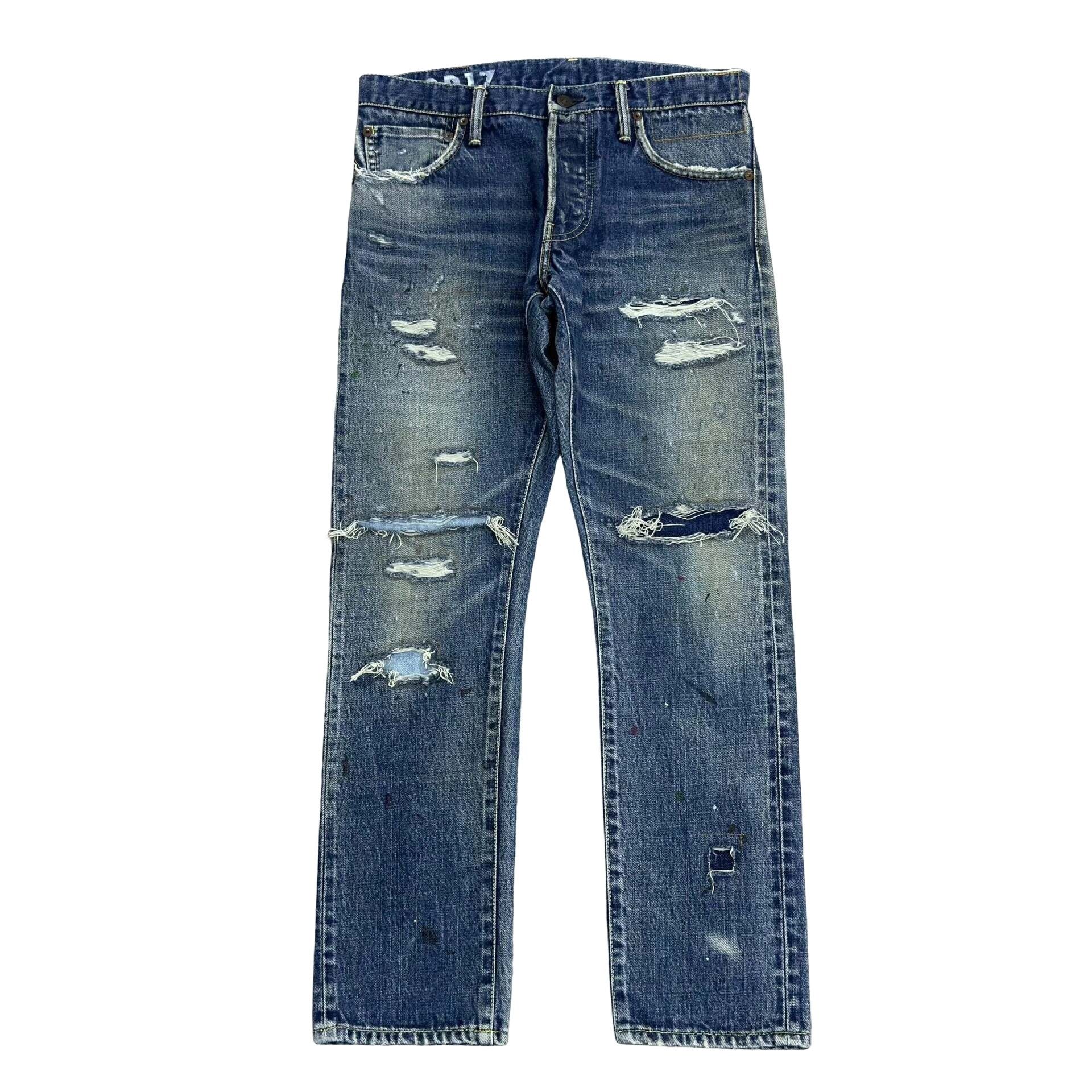 Visvim Visvim Social Sculpture Distressed Jeans W32 Size US 32 / EU 48 - 1 Thumbnail