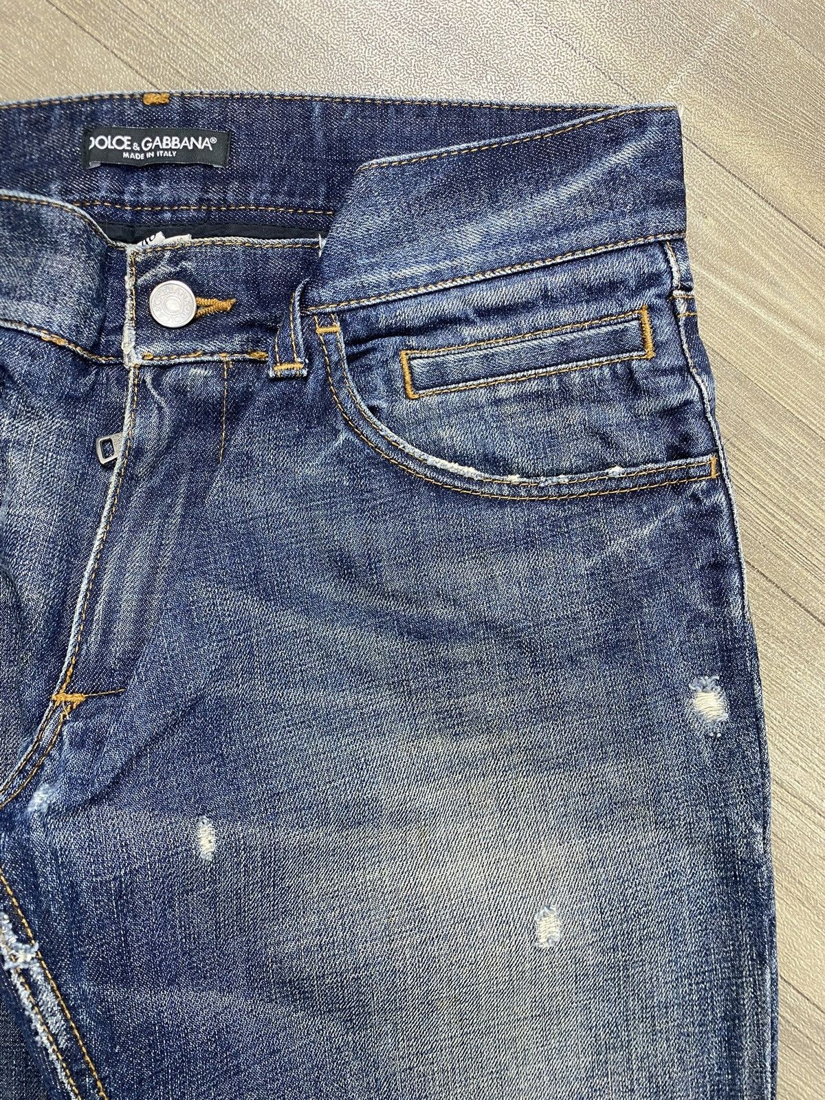 Dolce & Gabbana Vintage Dolce & Gabbana Distressed Jeans Italian Designer Size US 34 / EU 50 - 7 Thumbnail