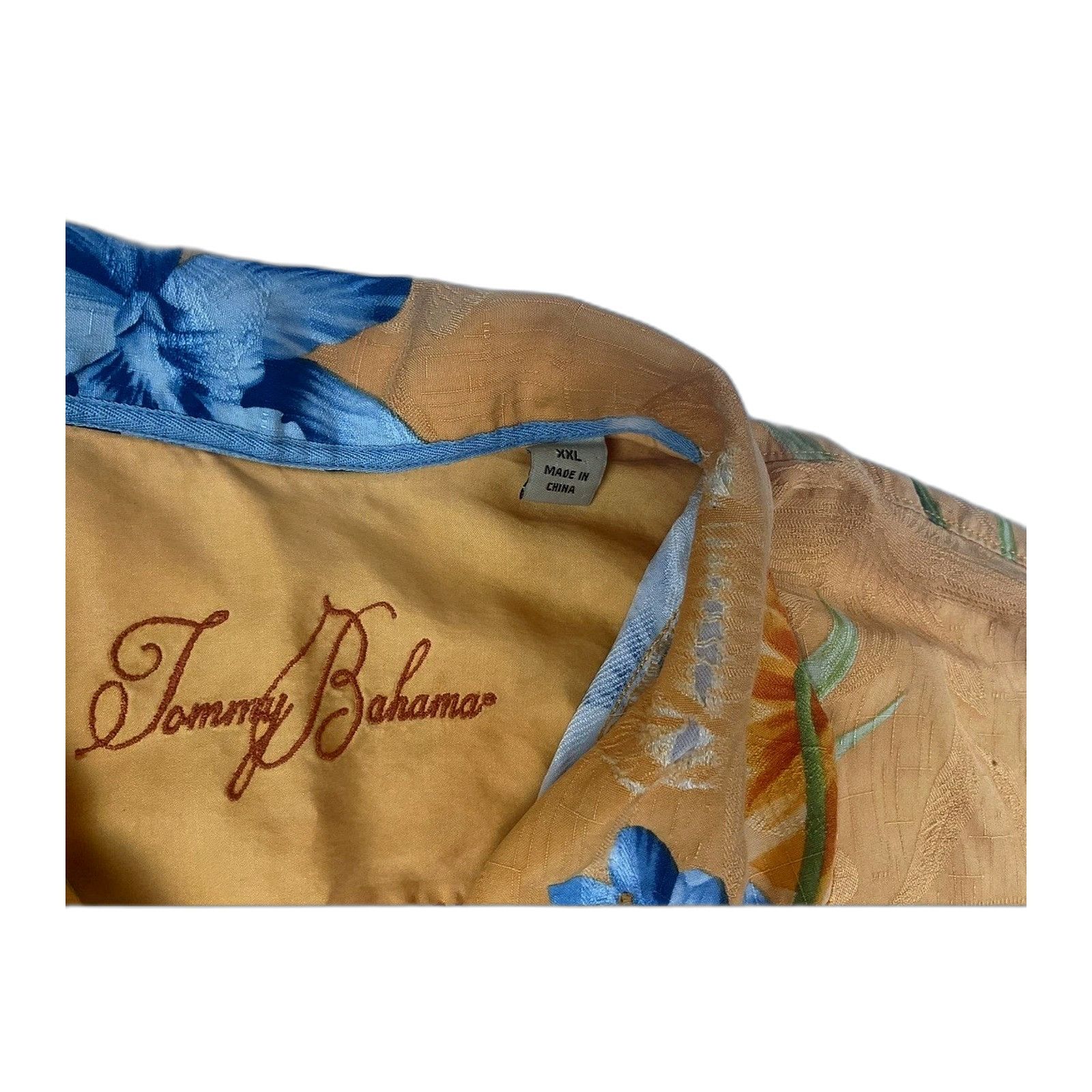 Tommy Bahama Tommy Bahama Mens Large Silk Hawaiian Shirt Tropical Floral Size US L / EU 52-54 / 3 - 2 Thumbnail