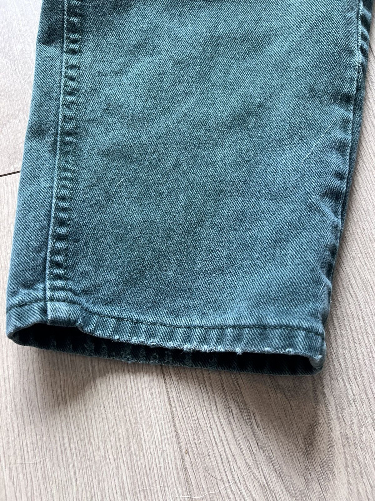 Lee × Vintage Vintage 80s Lee Denim Jeans Forest Green Made In USA 36 x 29 Size US 36 / EU 52 - 9 Thumbnail