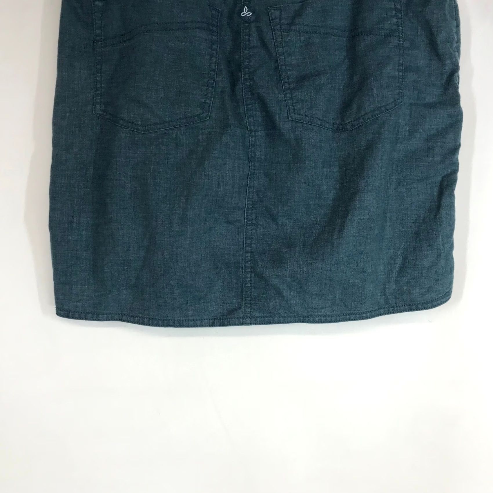 Prana Prana Teal Skirt Women's Size 4 Cargo Pockets Size 27" / US 4 / IT 40 - 6 Thumbnail