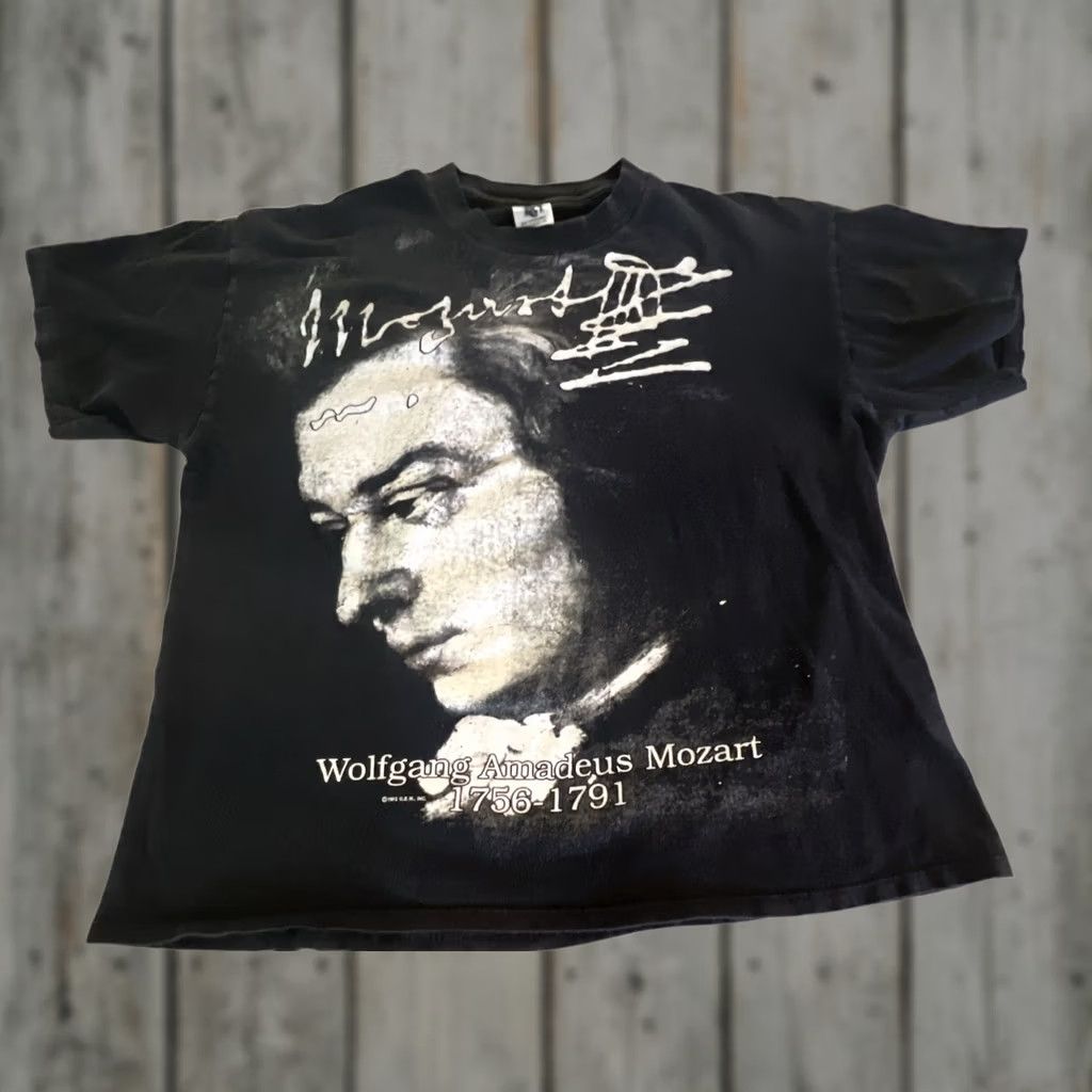 Doublet VINTAGE Mozart Single Stitch T-Shirt Men’s XL Black Face Double Sided Shirt Mens XL Black 90s Size US XL / EU 56 / 4 - 1 Thumbnail